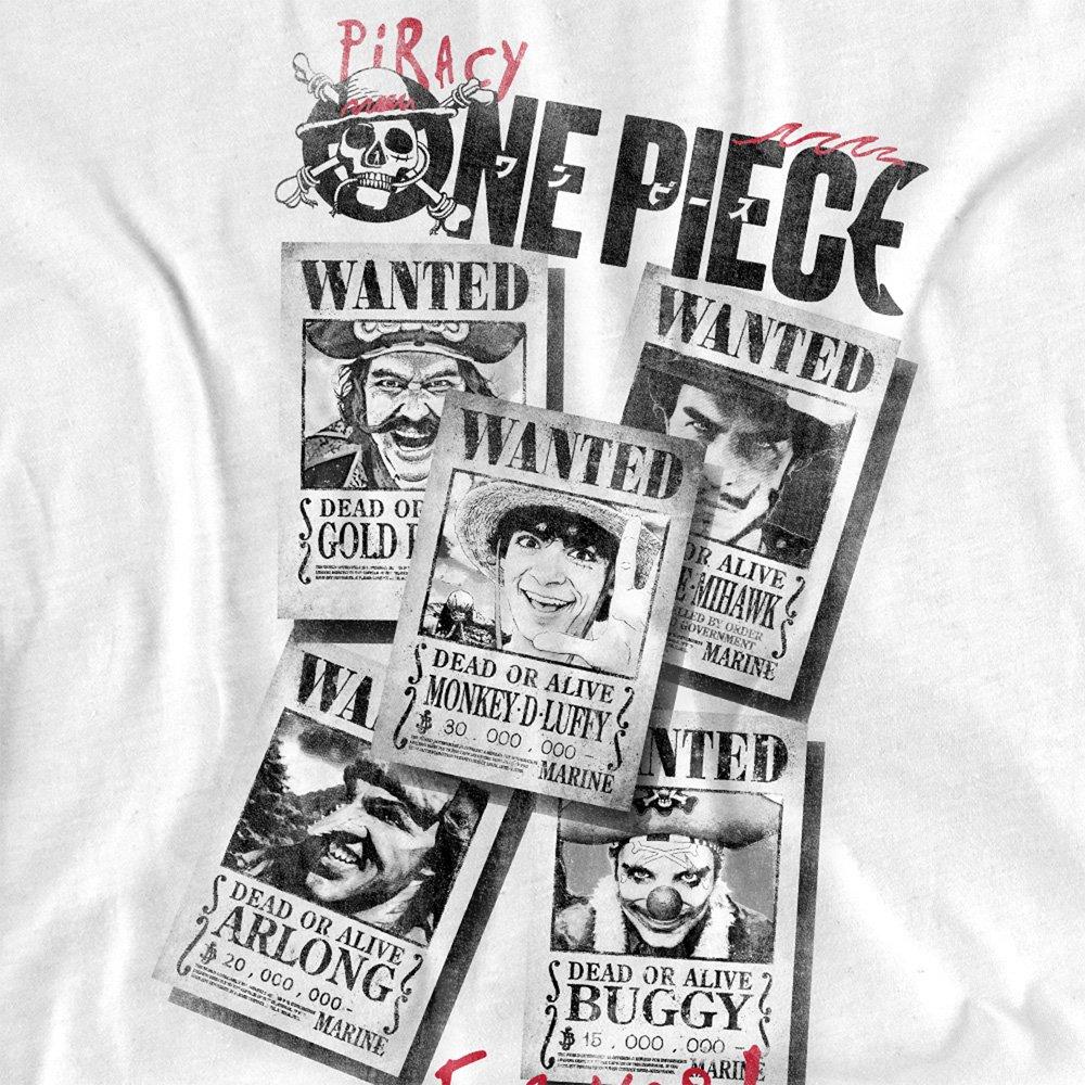 White - One Piece - One Piece Wanted Posters T-Shirt White - 2