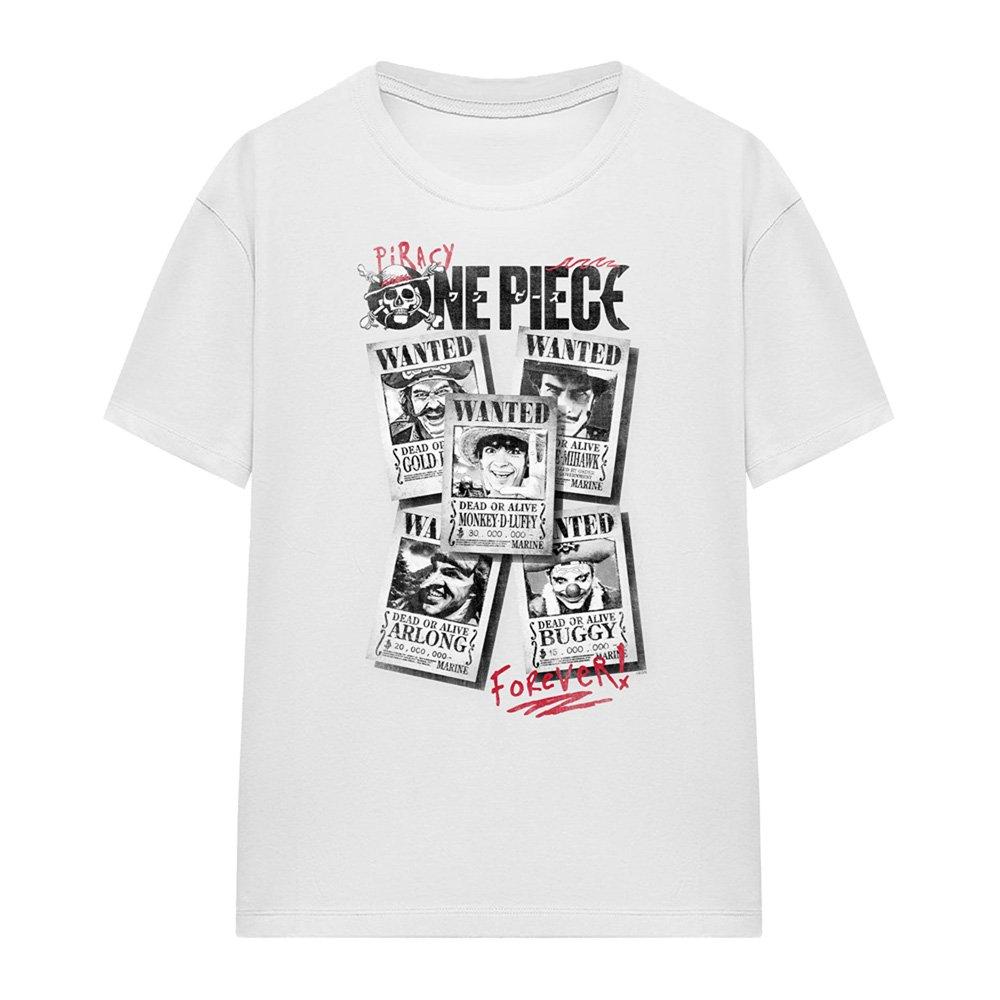 White - One Piece - One Piece Wanted Posters T-Shirt White - 4