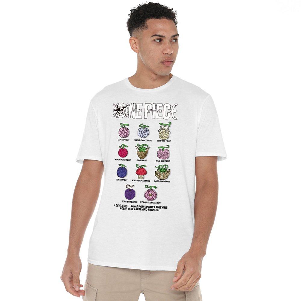 White - One Piece - One Piece Devil Fruits T-Shirt White - 1