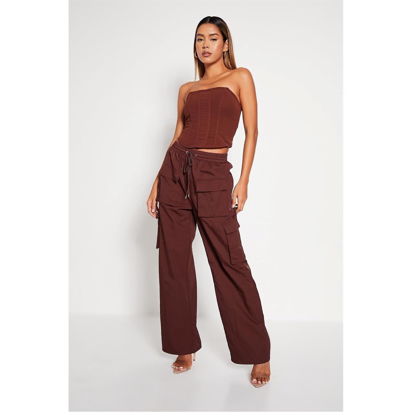 Brown - I Saw It First - ISAWITFIRST Bandeau Corset Top - 2