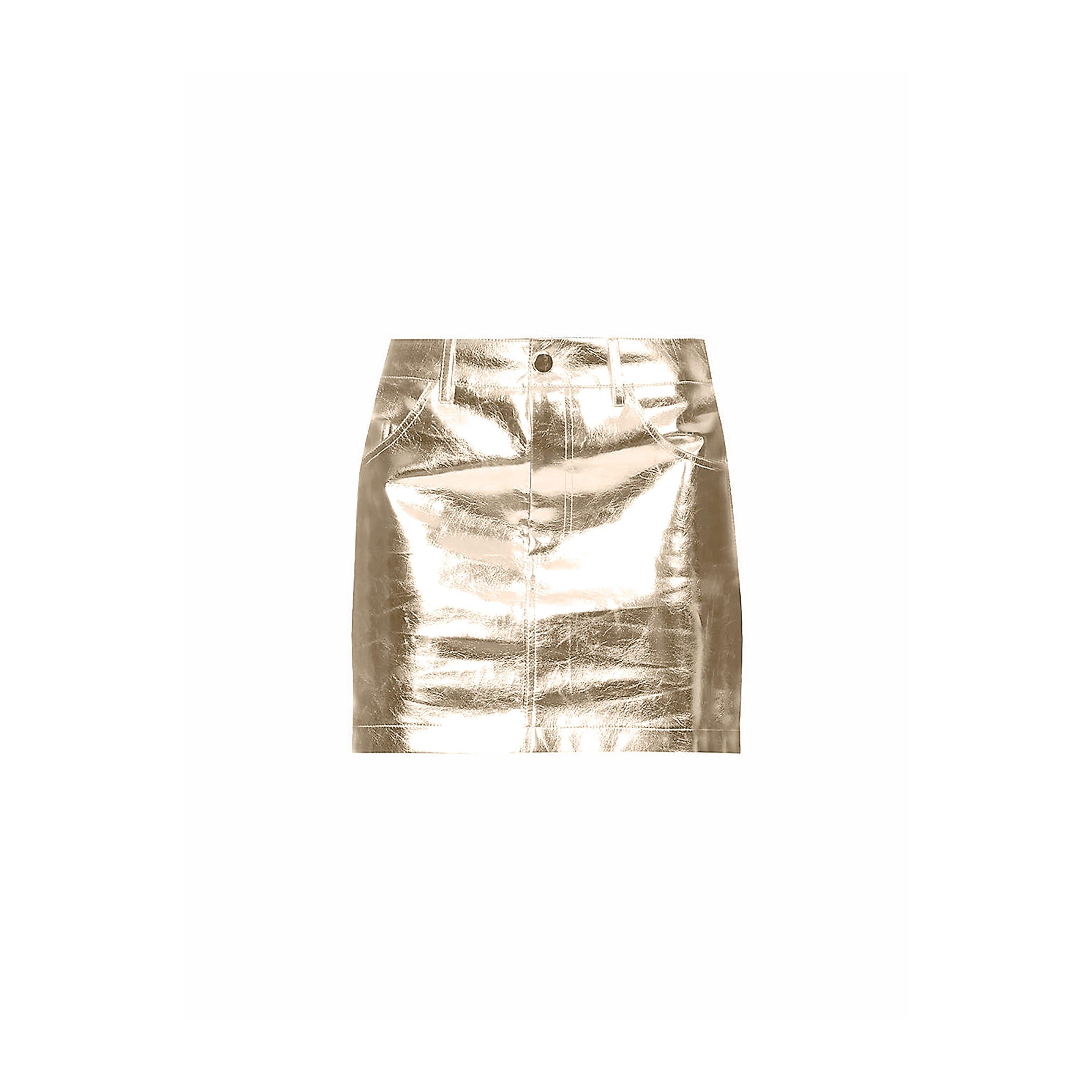 Gold - AmyLynn - Women's Mini Skirt