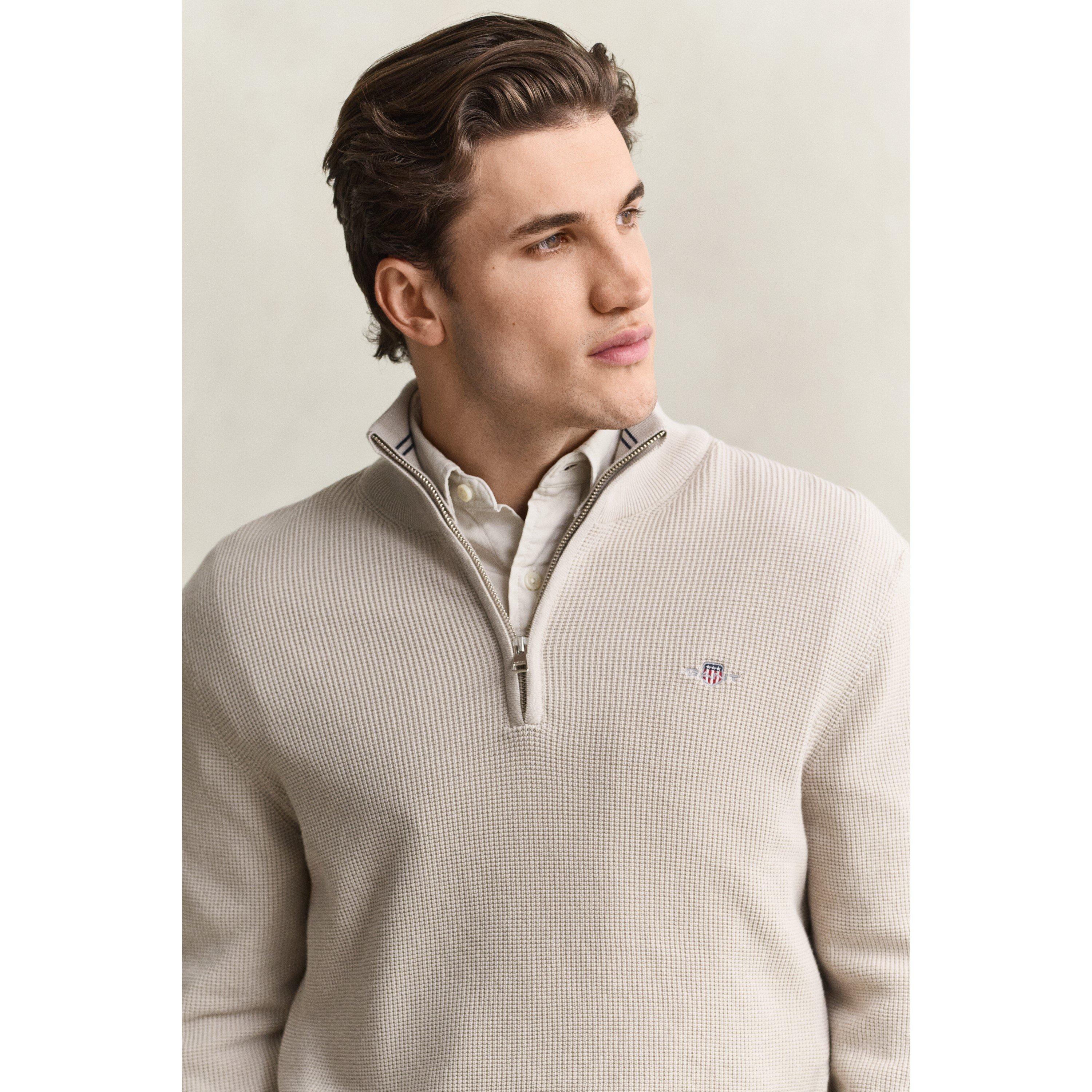 Clay 215 - Gant - Gant Mcr Txt 1/2 Zip Sn64 - 5