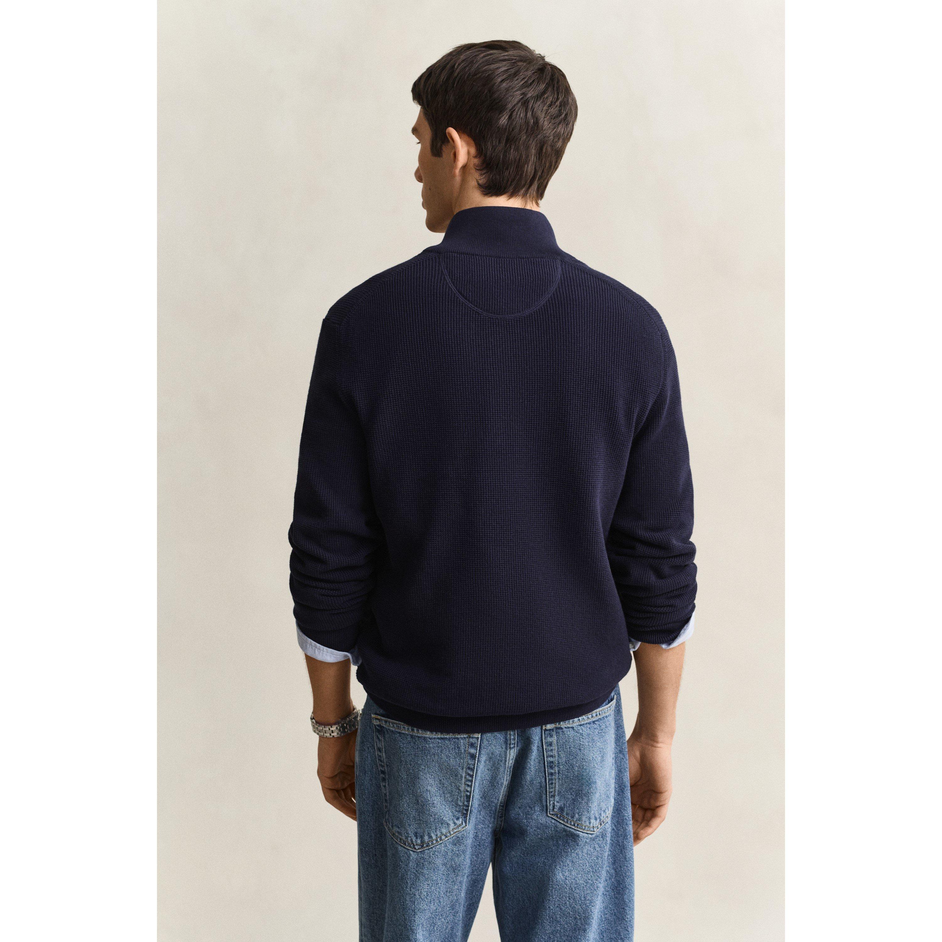 Even Blue 433 - Gant - Gant Mcr Txt 1/2 Zip Sn64 - 3