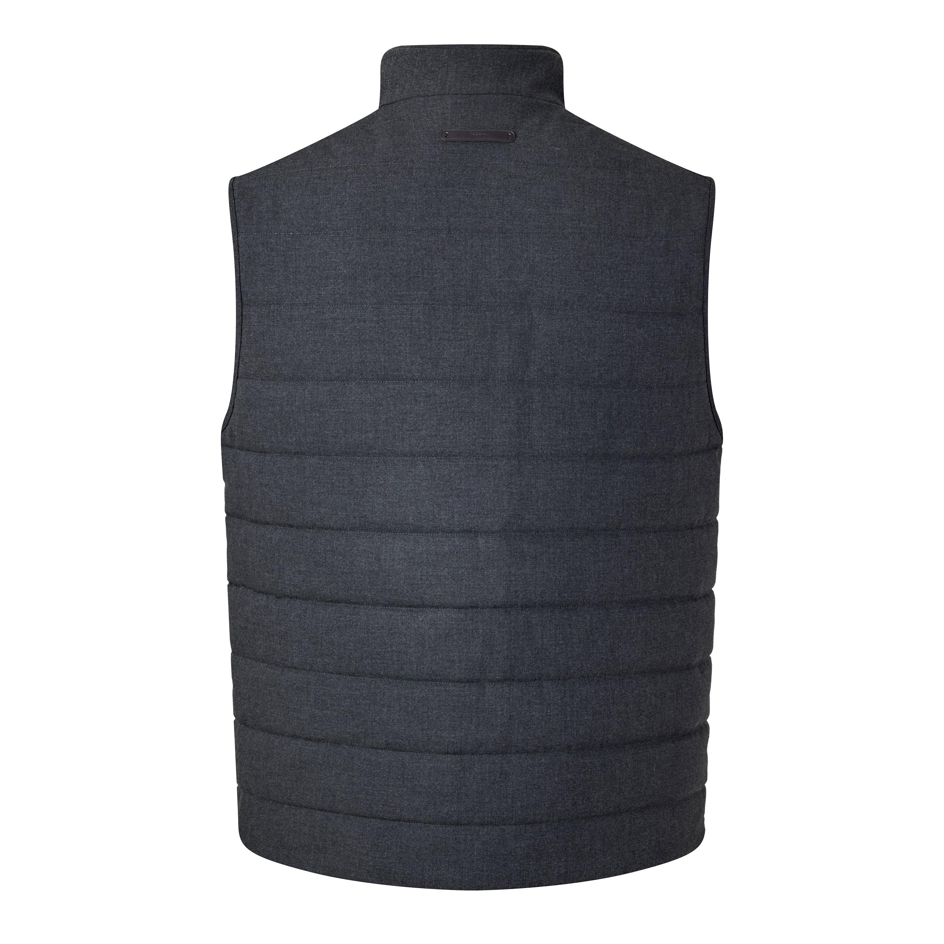 Anthracite 35 - Gant - Gant Ins Flnnl Vest Sn64 - 2