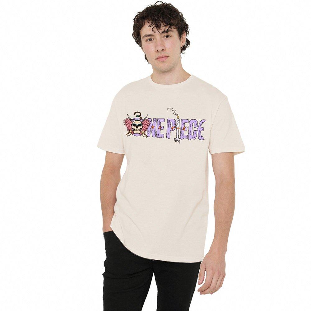 Beige - One Piece - One Piece Neon Mr.3 Logo T-Shirt Natural - 1