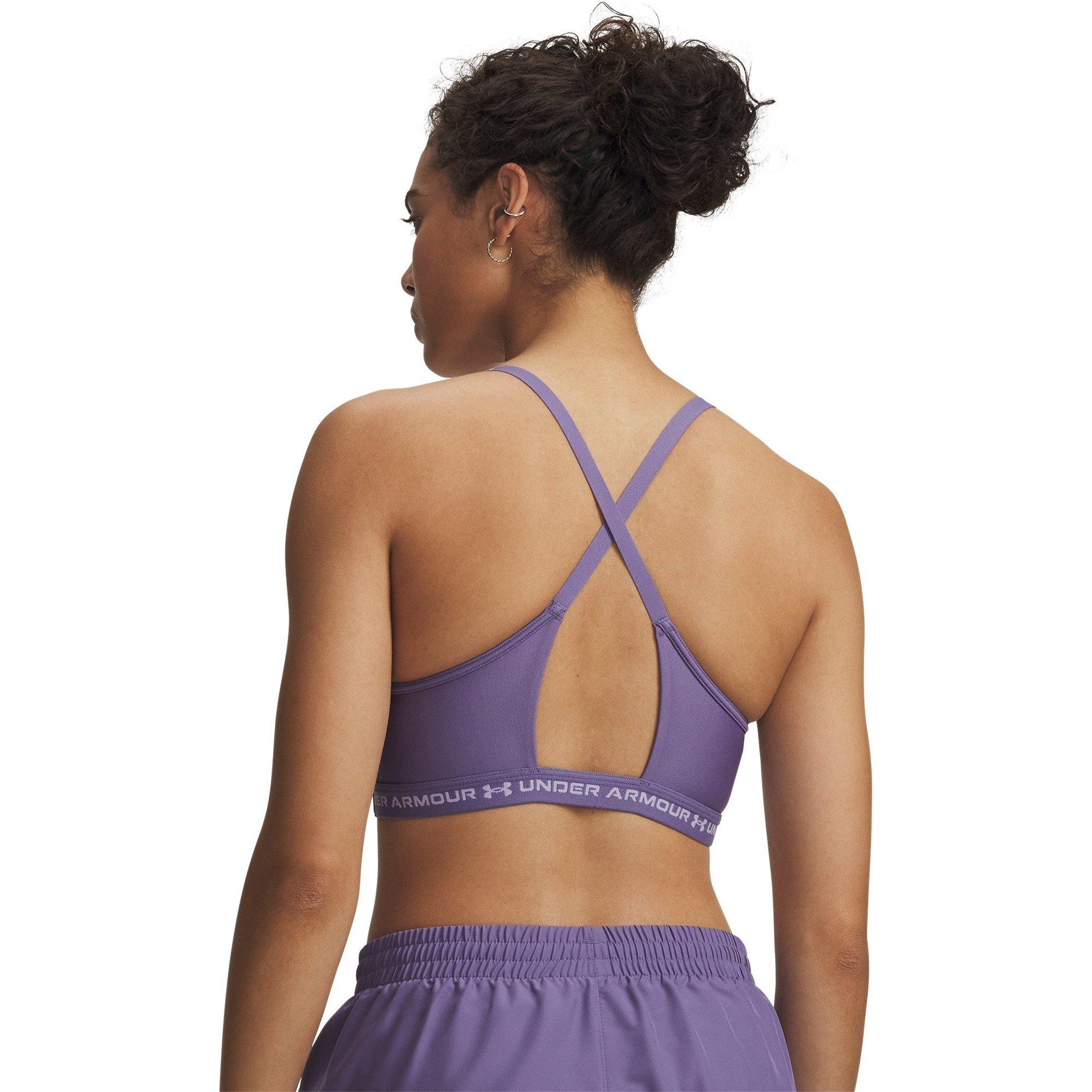 Purple Luxe - Under Armour - Crossback Low Womens Sports Bra - 6