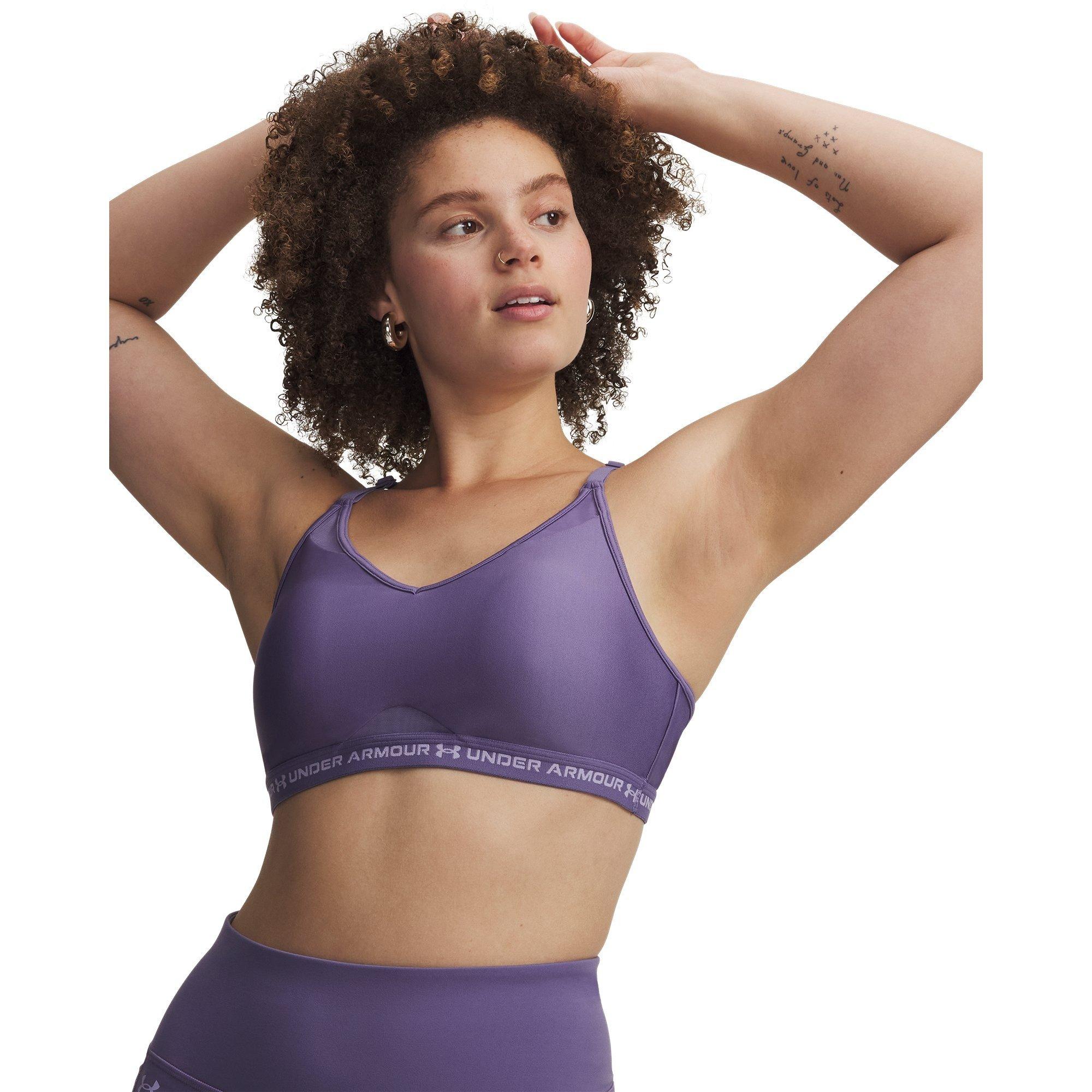 Purple Luxe - Under Armour - Crossback Low Womens Sports Bra - 7