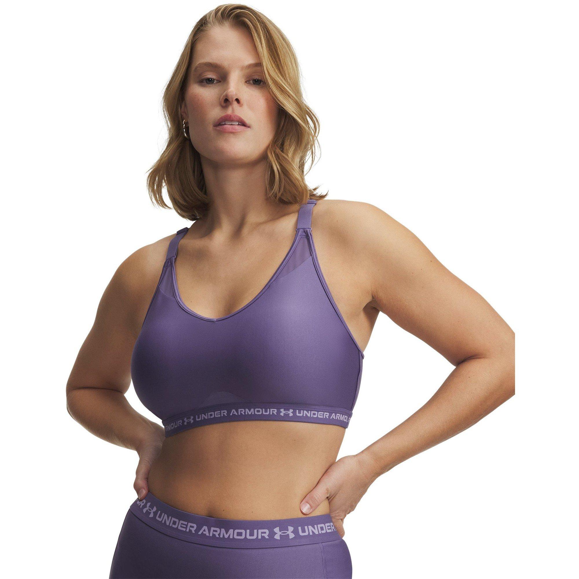 Purple Luxe - Under Armour - Crossback Low Womens Sports Bra - 9