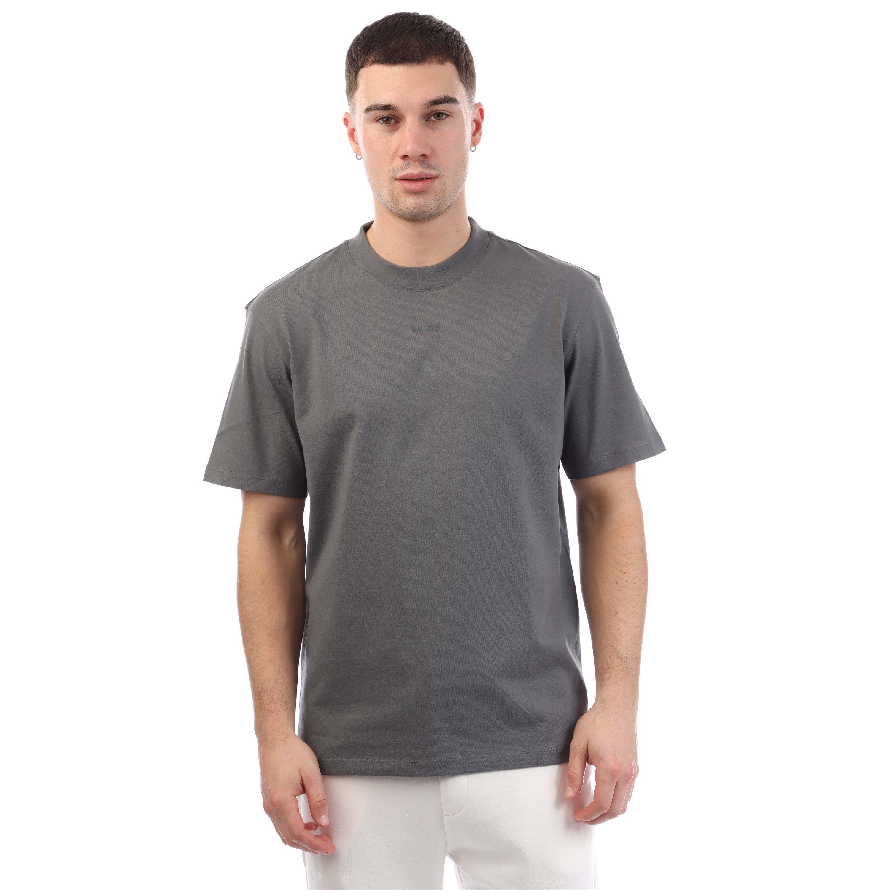 Grey - Hugo - Dapolino Logo Print T-Shirt - 1