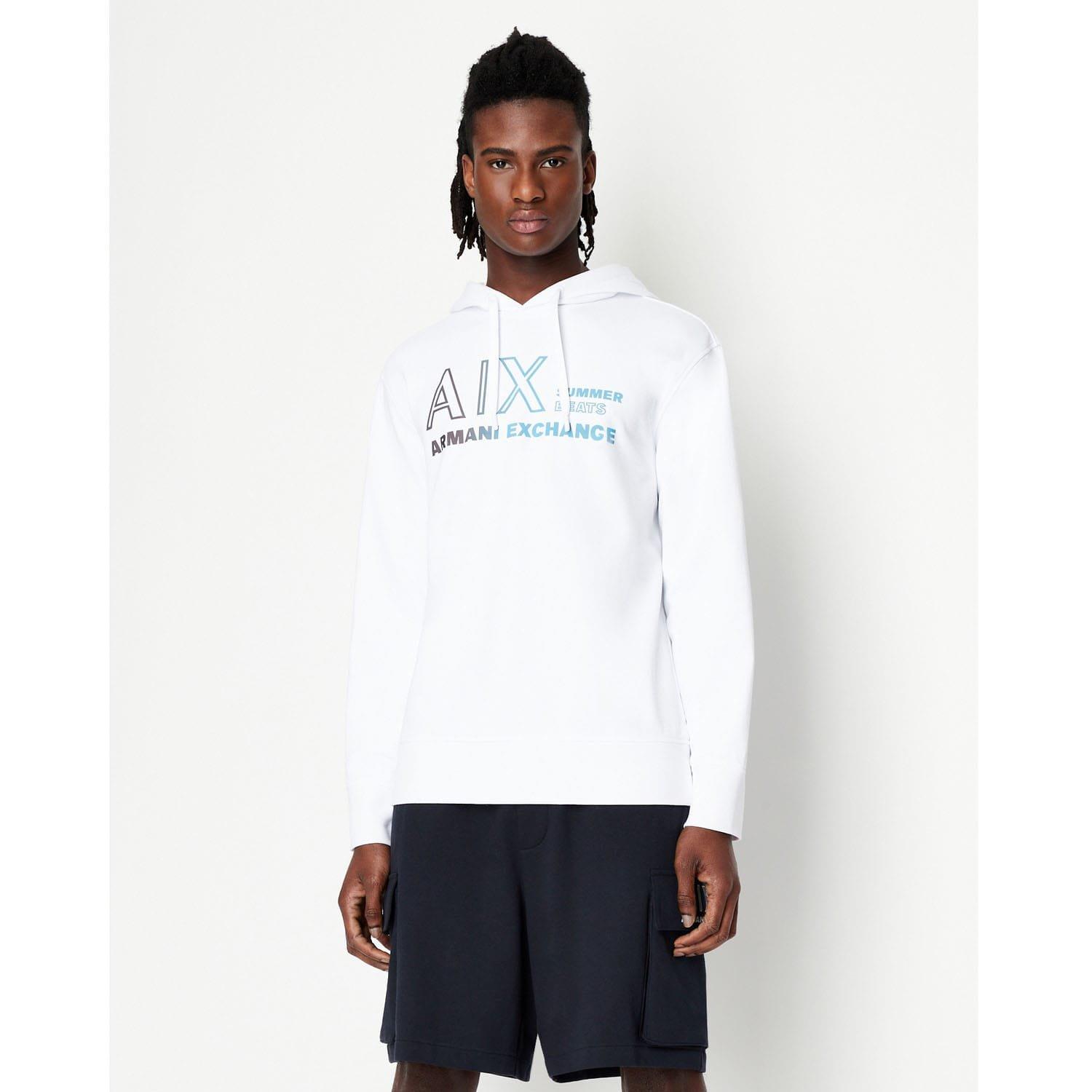 Armani Exchange Men's Pullover Hoodie - White - S