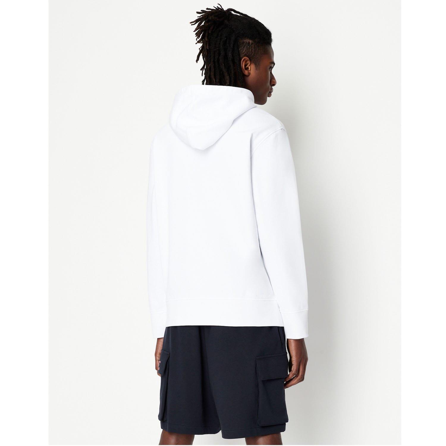 White - Armani Exchange - Pullover Hoodie - 2