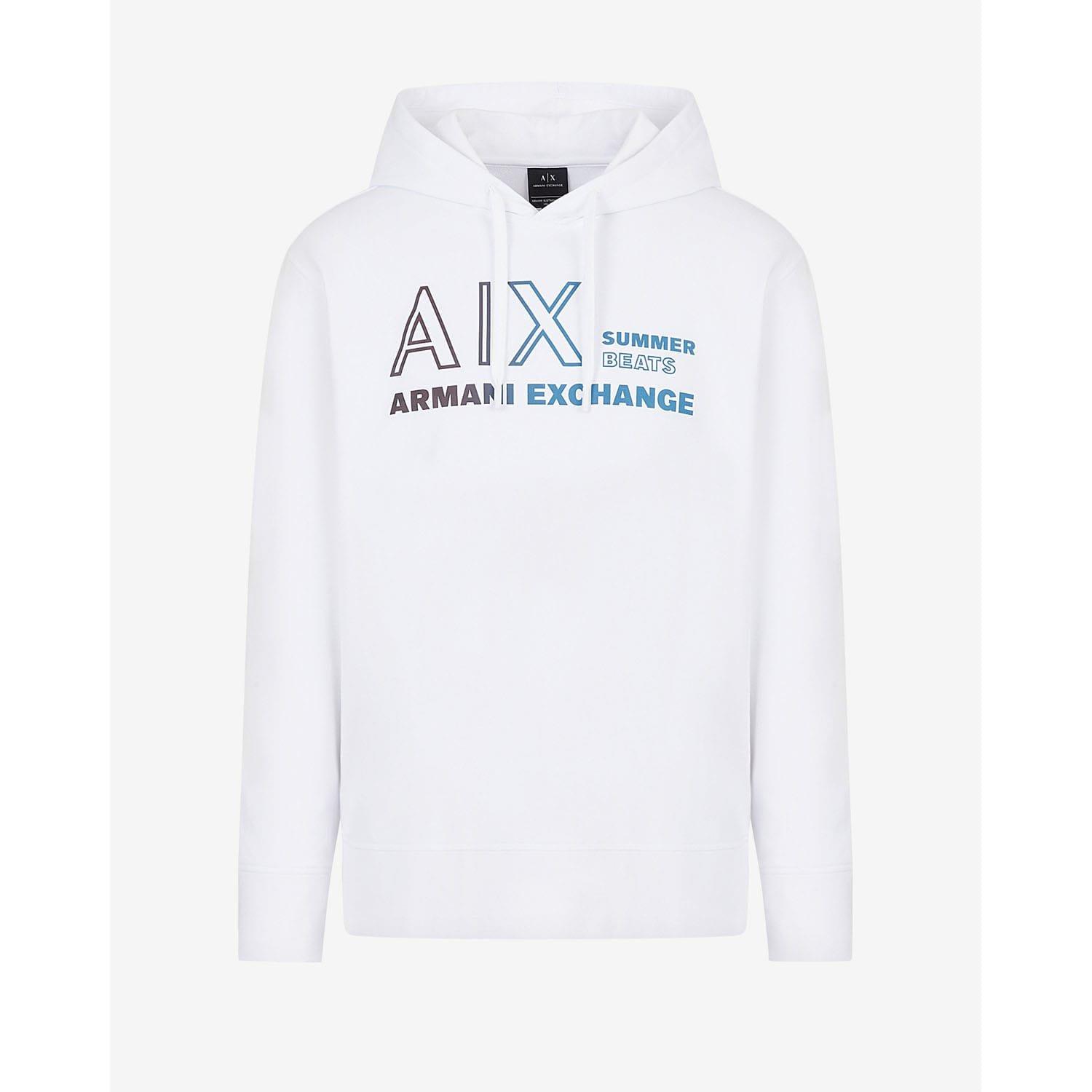 White - Armani Exchange - Pullover Hoodie - 3