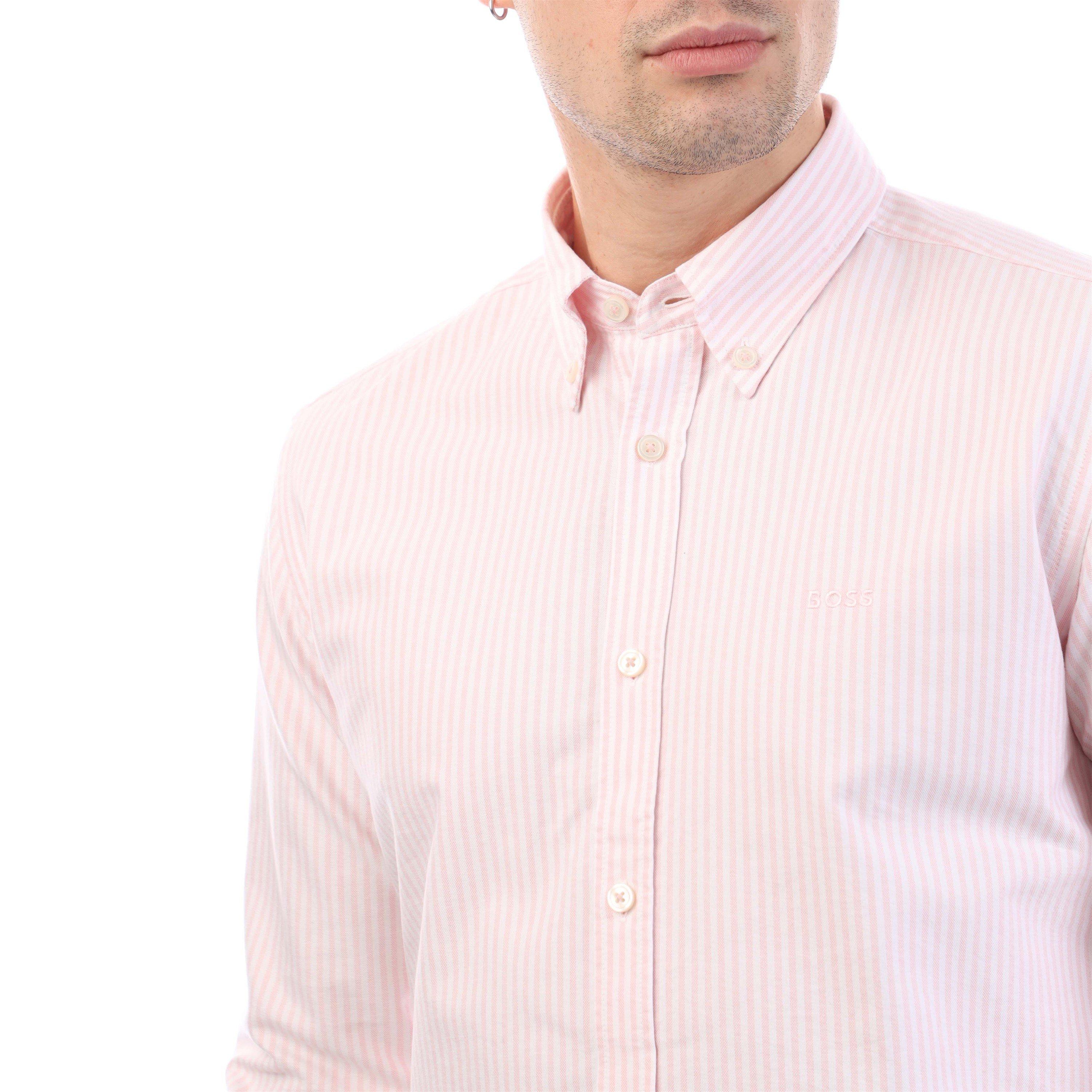Pink - Boss - H-Roan-BD-E-C1-243 Slim Fit Shirt - 2