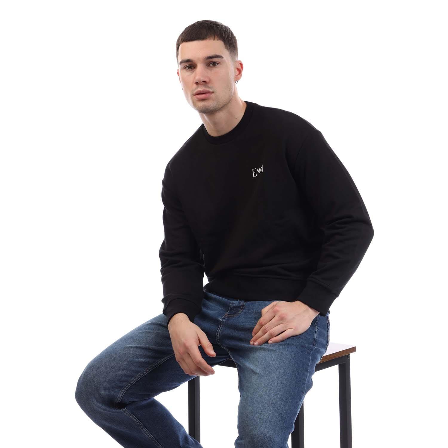 Black - Emporio Armani - Crewneck Sweatshirt - 4