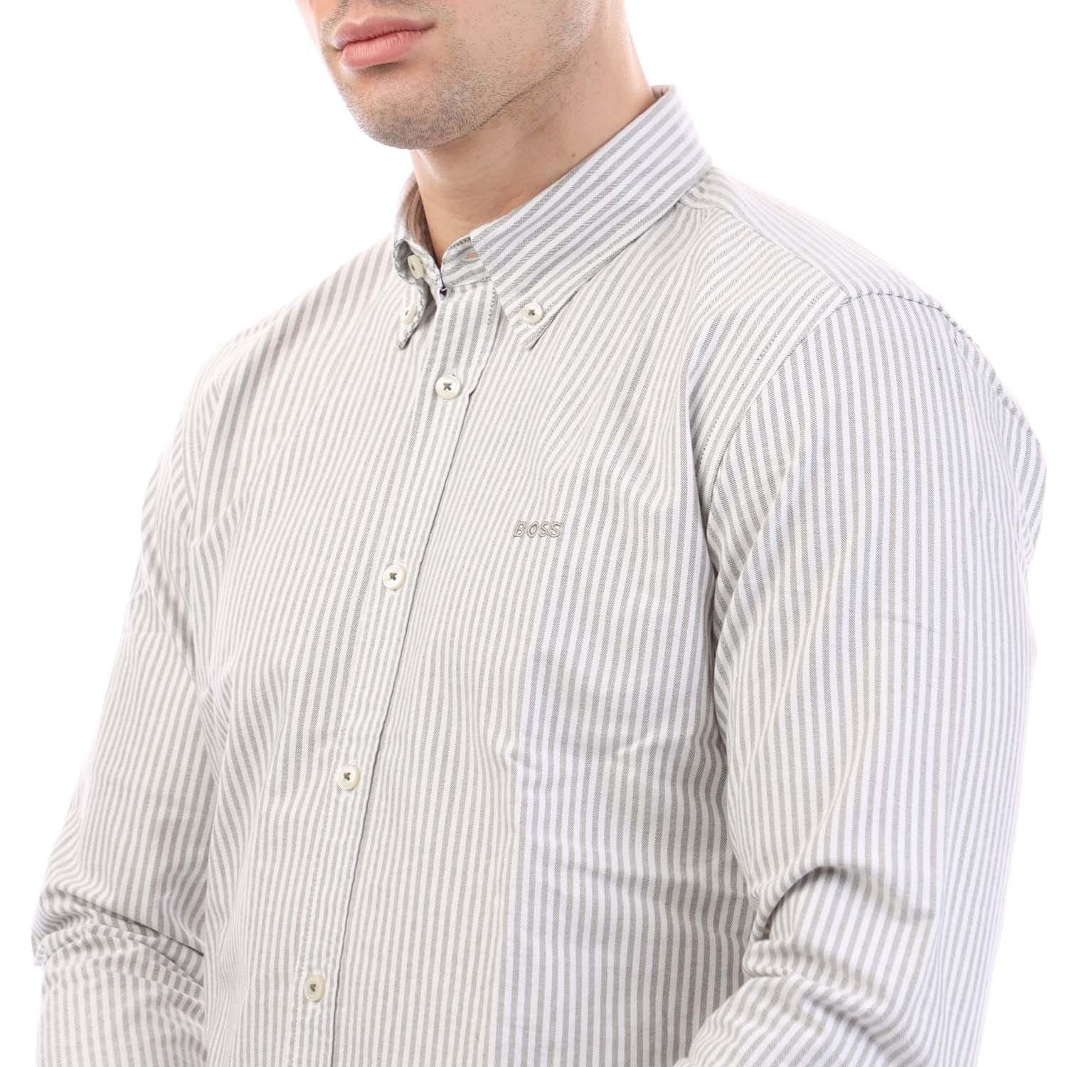 Green - Boss - H-Roan-Bd-E-C1-243 Slim Fit Shirt - 2