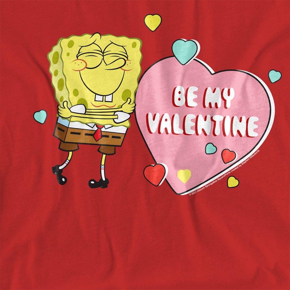 Red - Spongebob - Spongebob Be My Valentine T-Shirt Red - 2