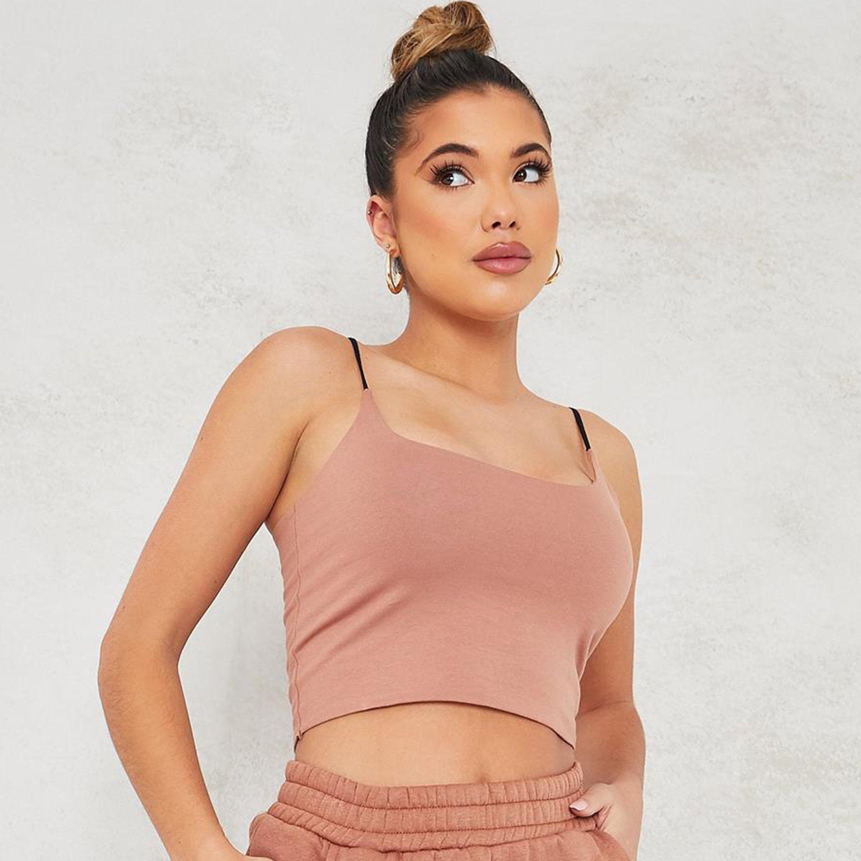 Bruin - I Saw It First - ISAWITFIRST Cotton Double Layer Strappy Crop Top - 1