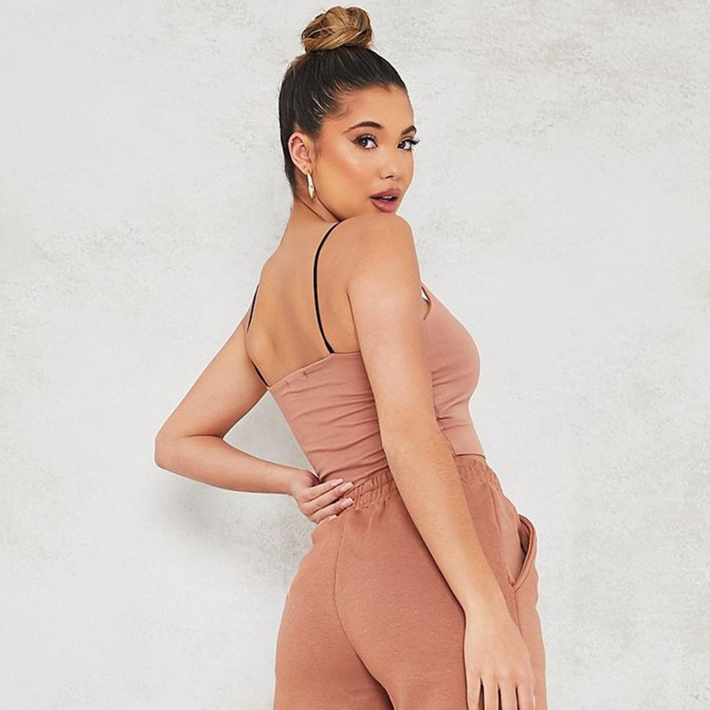 Bruin - I Saw It First - ISAWITFIRST Cotton Double Layer Strappy Crop Top - 4