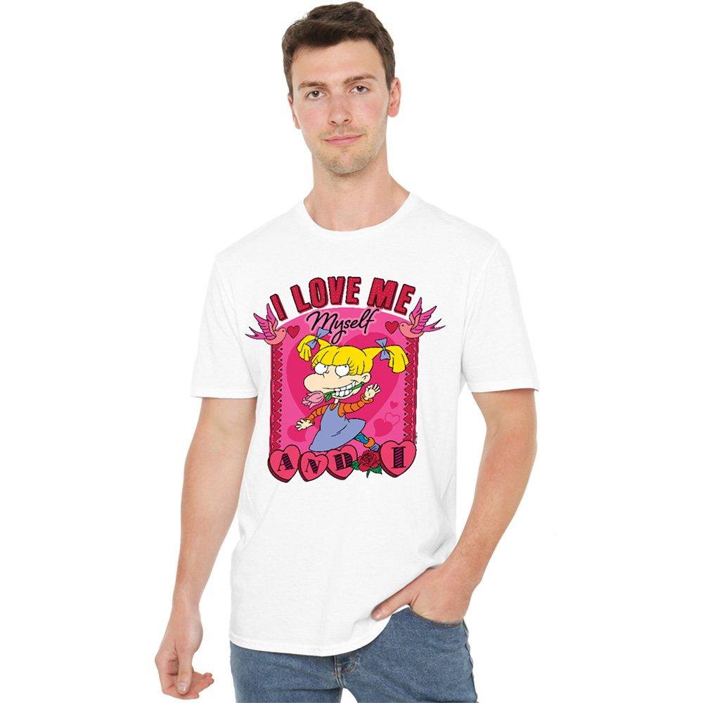 Nickelodeon Men's Rutgats Valentines Day Angelica I Love Me Myself - Red - XL