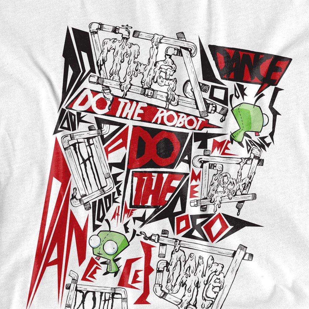 White - Other - Invader Zim Do The Robot Gir T Shirt White - 2