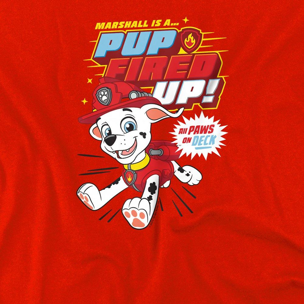 Red - Paw Patrol - Paw Patrol Marshall Pup Fired Up T-Shirt Red - 2