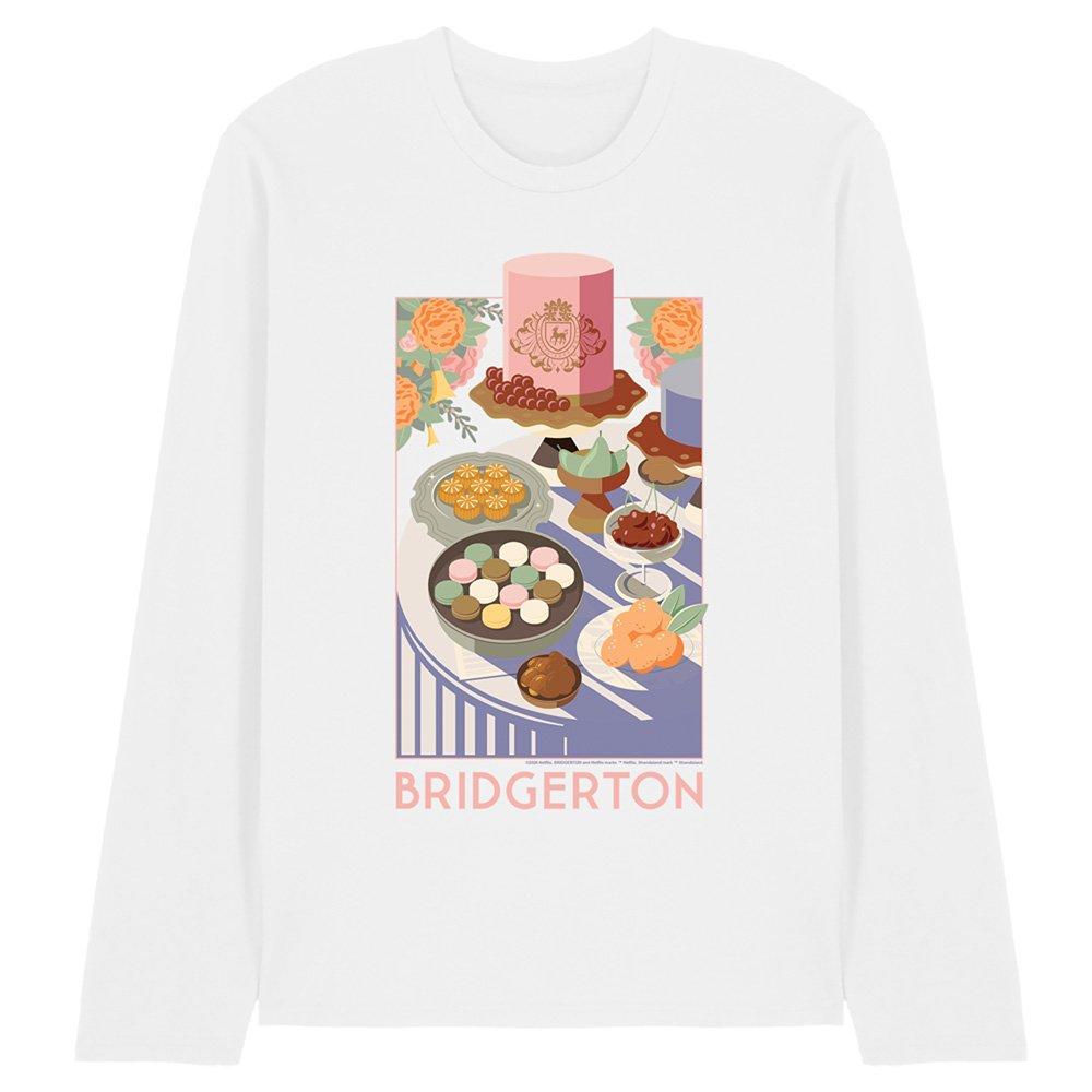 White - Bridgerton - Bridgerton Treats Long Sleeve T-Shirt White - 1