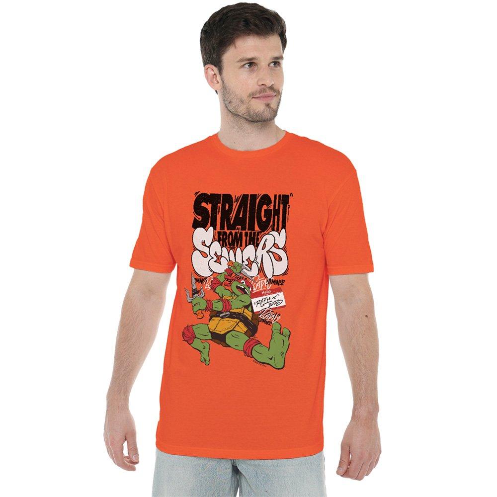Orange - Teenage Mutant Ninja Turtles - Tmnt: Mutant Mayhem Raph Sewers T Shirt Orange - 1