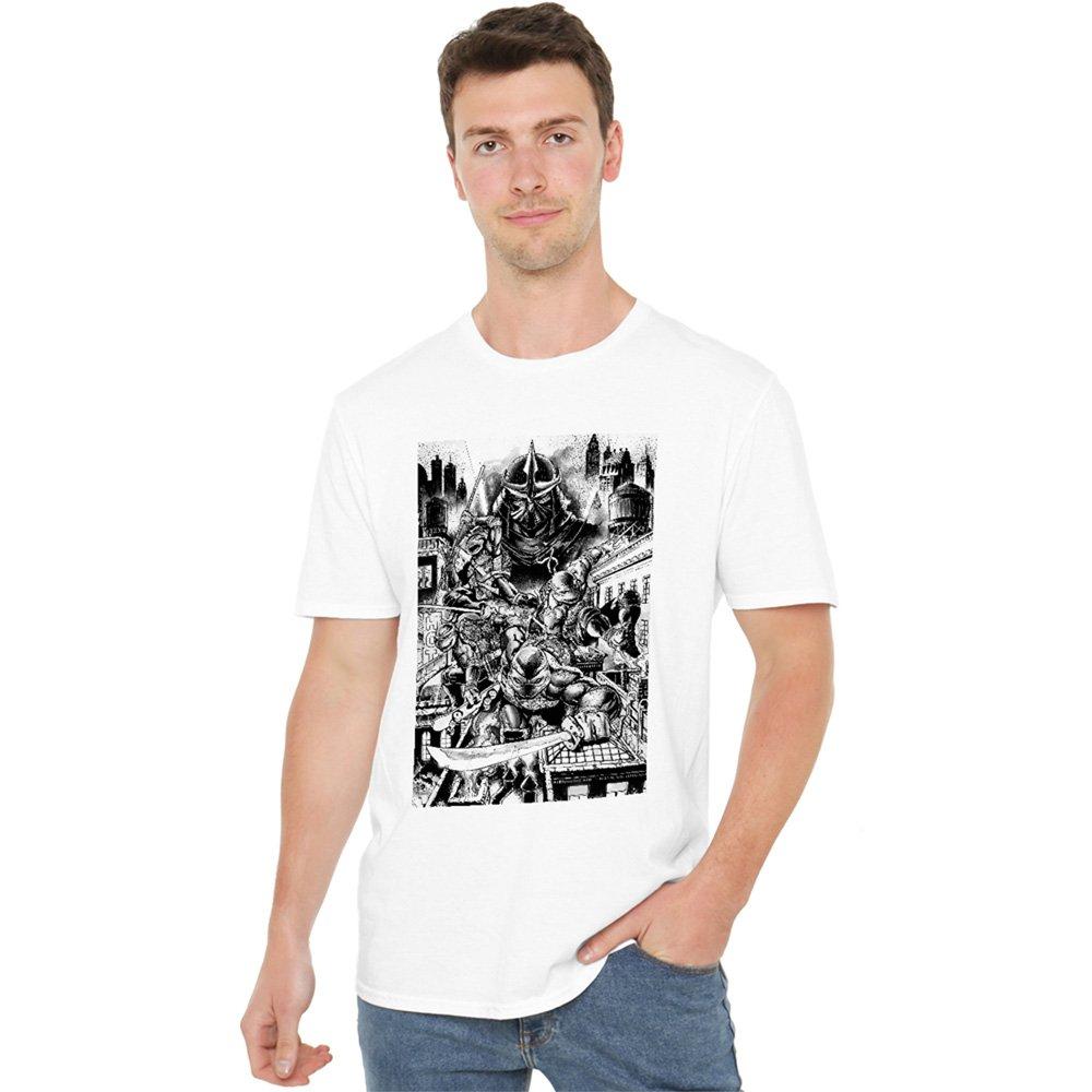 White - Teenage Mutant Ninja Turtles - Tmnt Take Down Shredder T Shirt White - 1