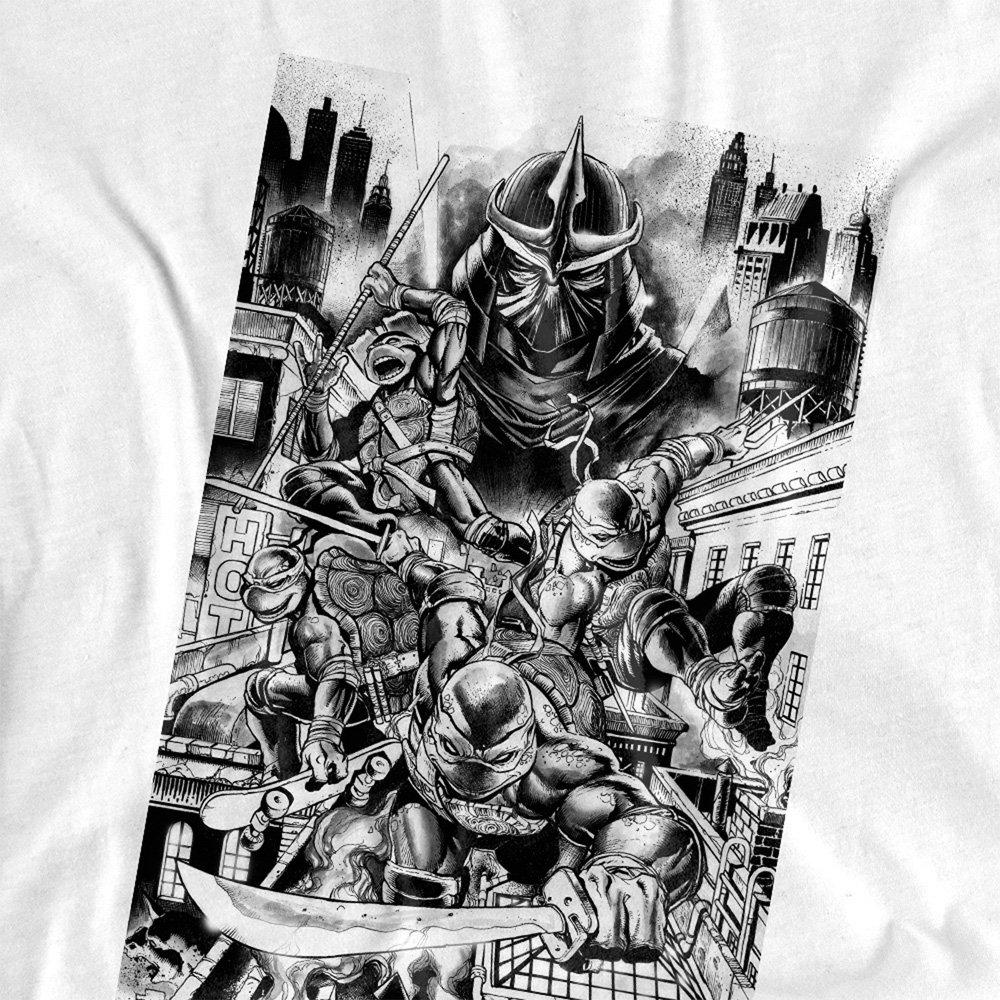 White - Teenage Mutant Ninja Turtles - Tmnt Take Down Shredder T Shirt White - 2