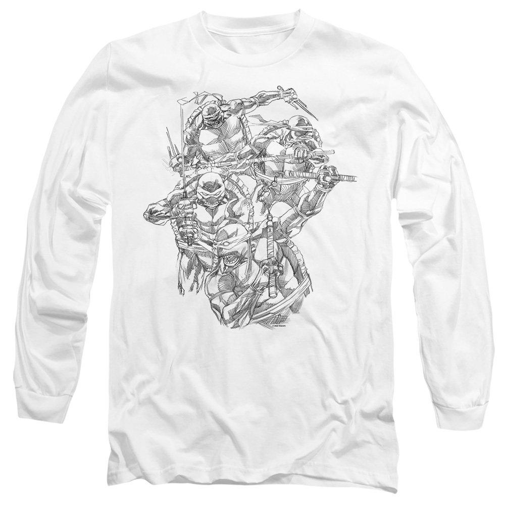 White - Teenage Mutant Ninja Turtles - Tmnt Shinobis Long Sleeve T-Shirt White - 1