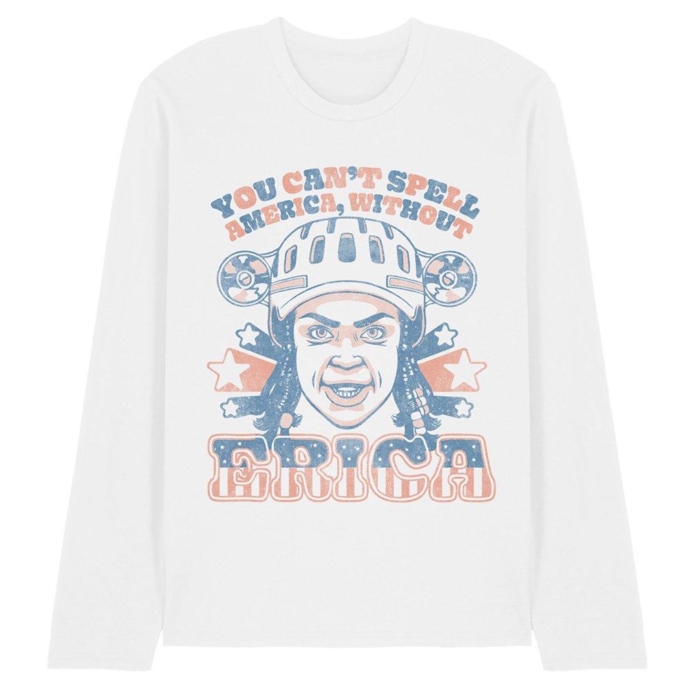 White - Stranger Things - Stranger Things Erica America Long Sleeve T Shirt - 1