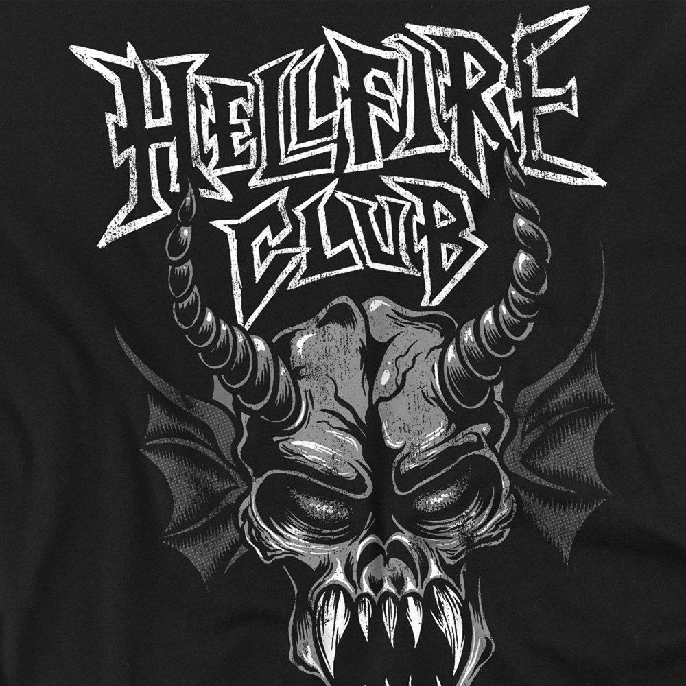 Black - Stranger Things - Stranger Things Hellfire Demon Face T Shirt Black - 2