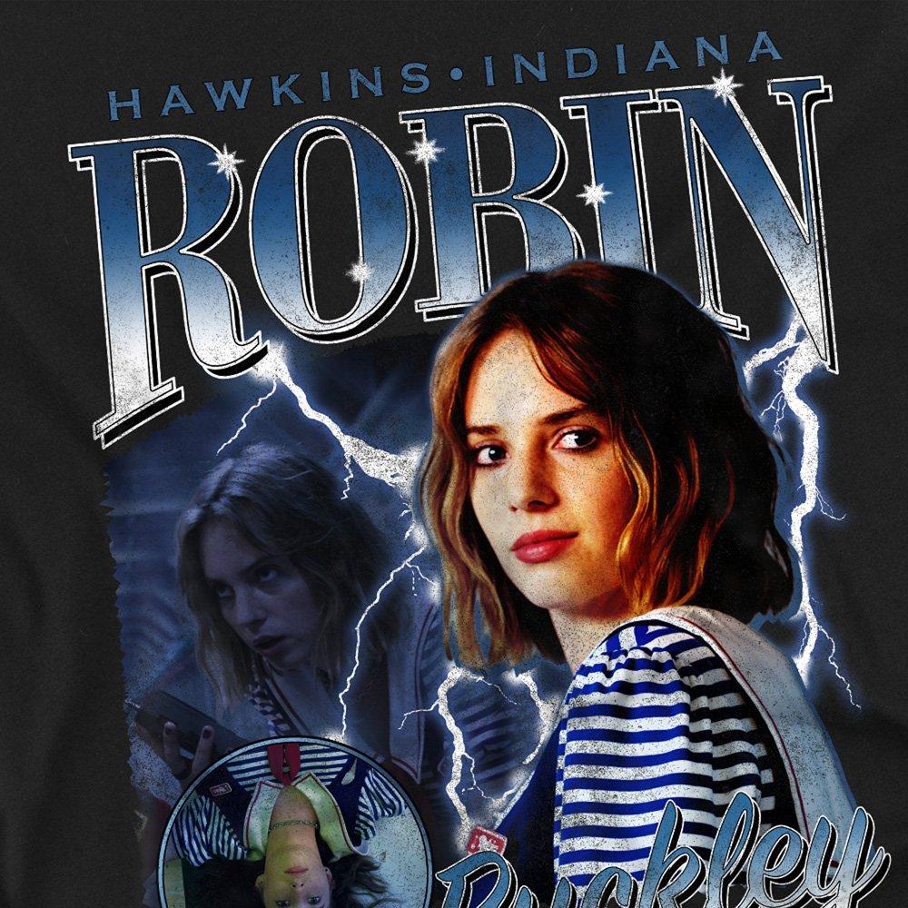 Black - Stranger Things - Stranger Things Robin Homage Long Sleeve T Shirt - 2