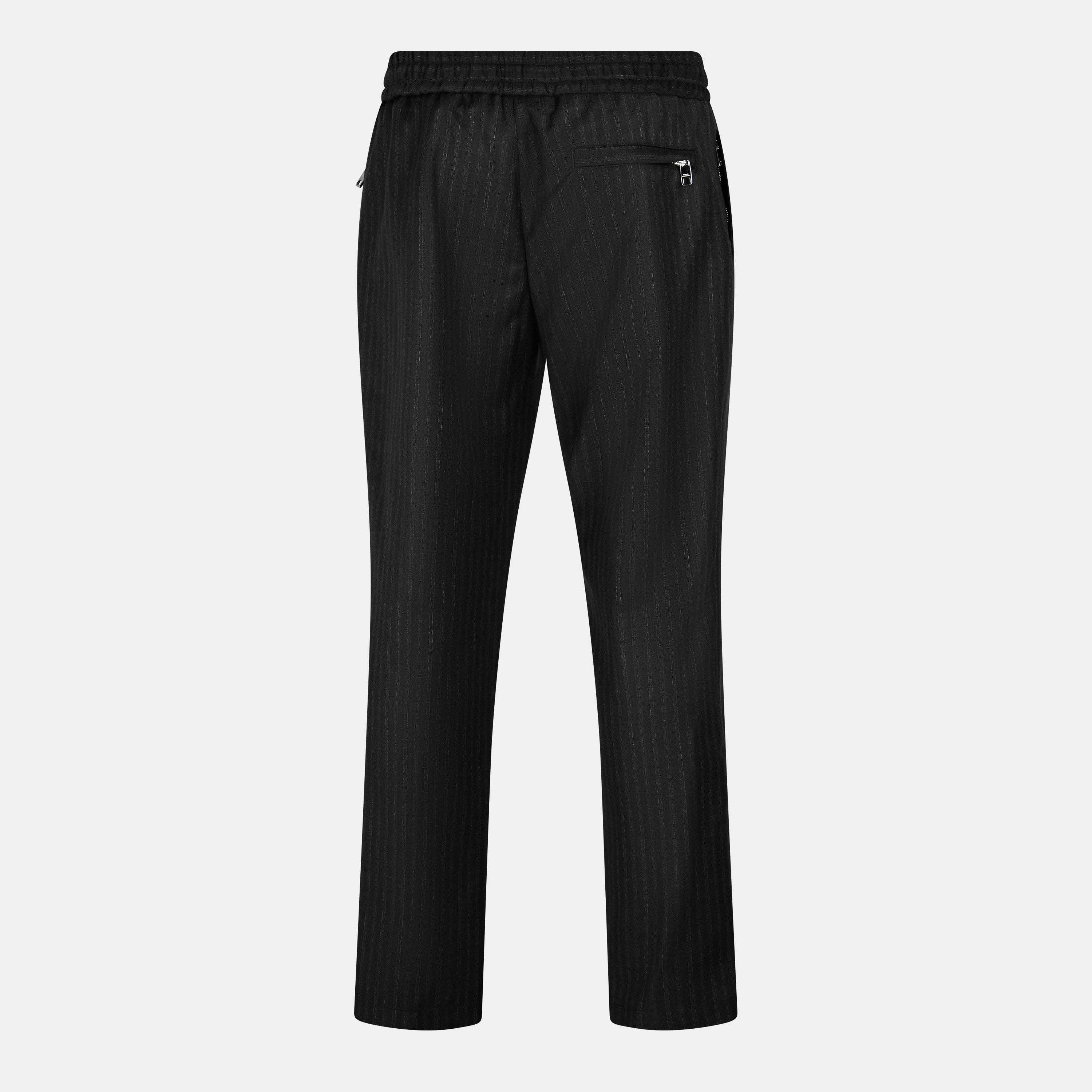 Black - Dolce and Gabbana - Men's Pinstripe Tailored Trousers - 2