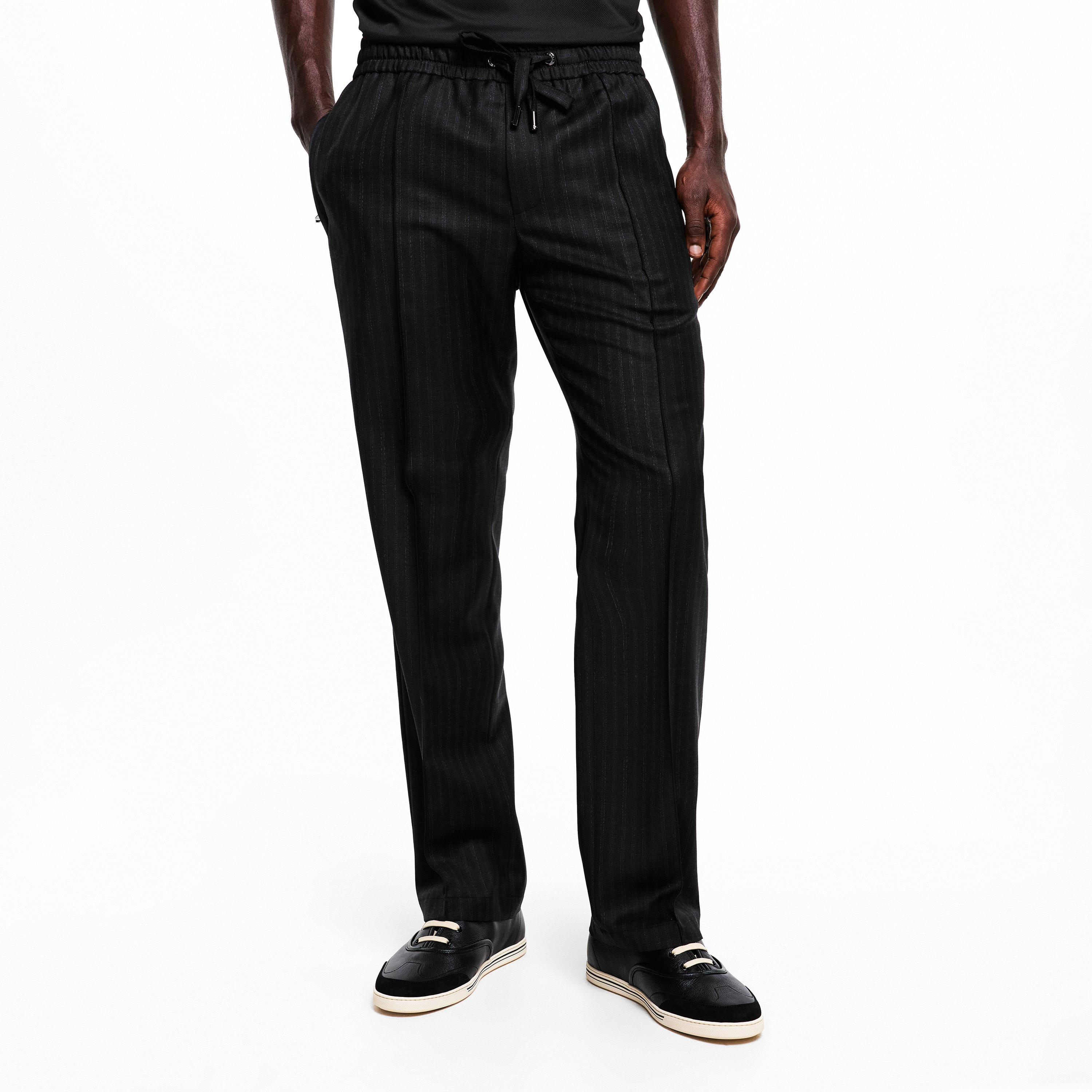 Dolce and Gabbana | Men's Pinstripe Tailored Trousers | Flannels