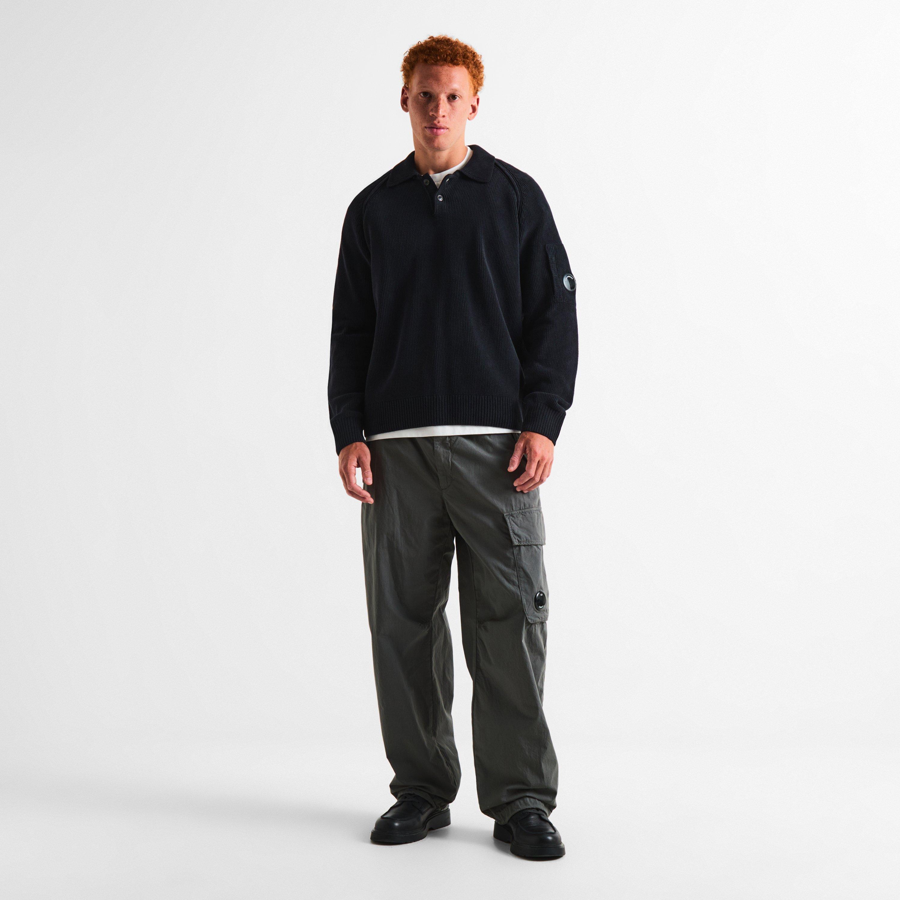 Total Ecl 888 - CP Company - Men's Cotton Chenille Long-Sleeve Polo Shirt - 6