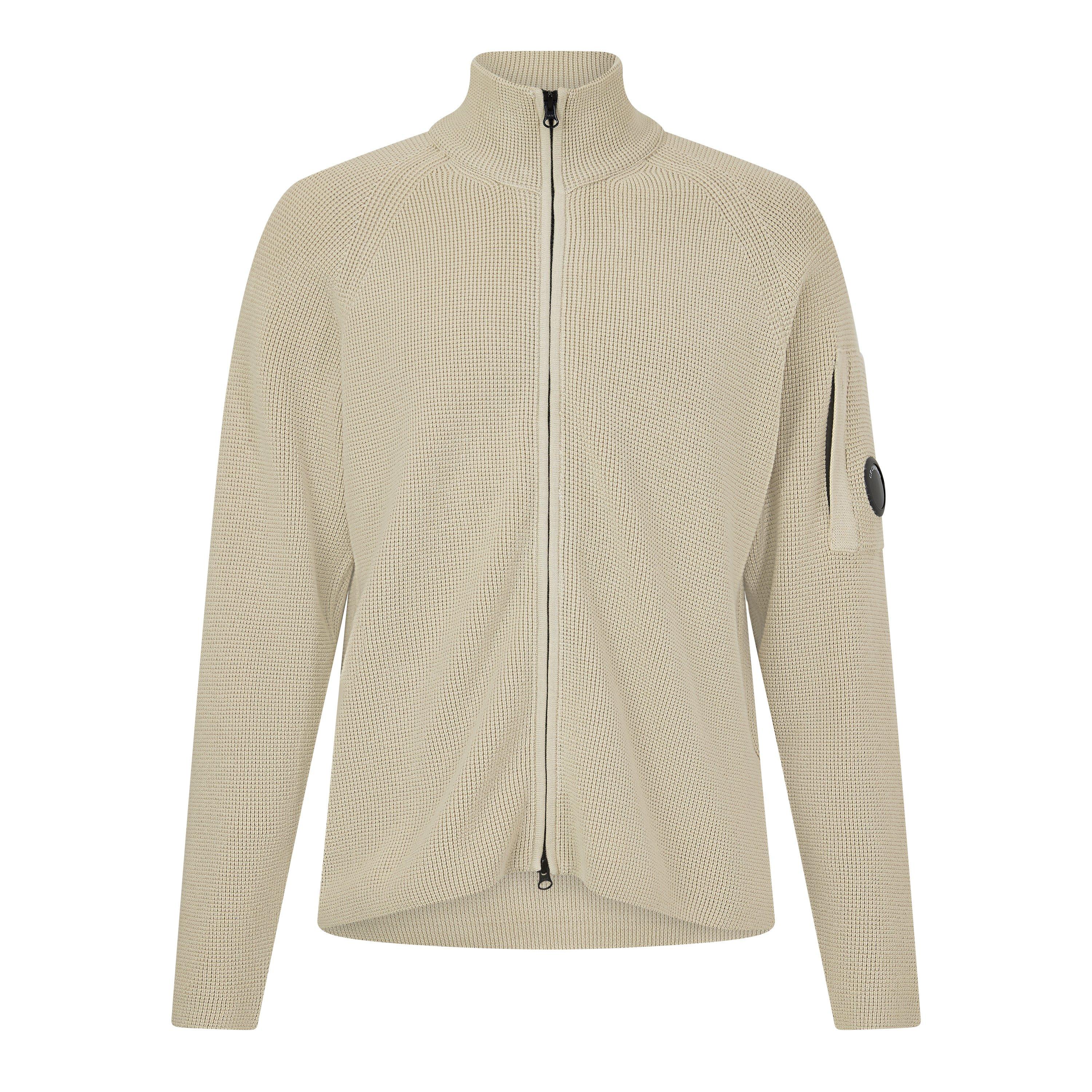 Silver Birc 120 - CP Company - CP Waffle Zip Thru Sn64 - 1