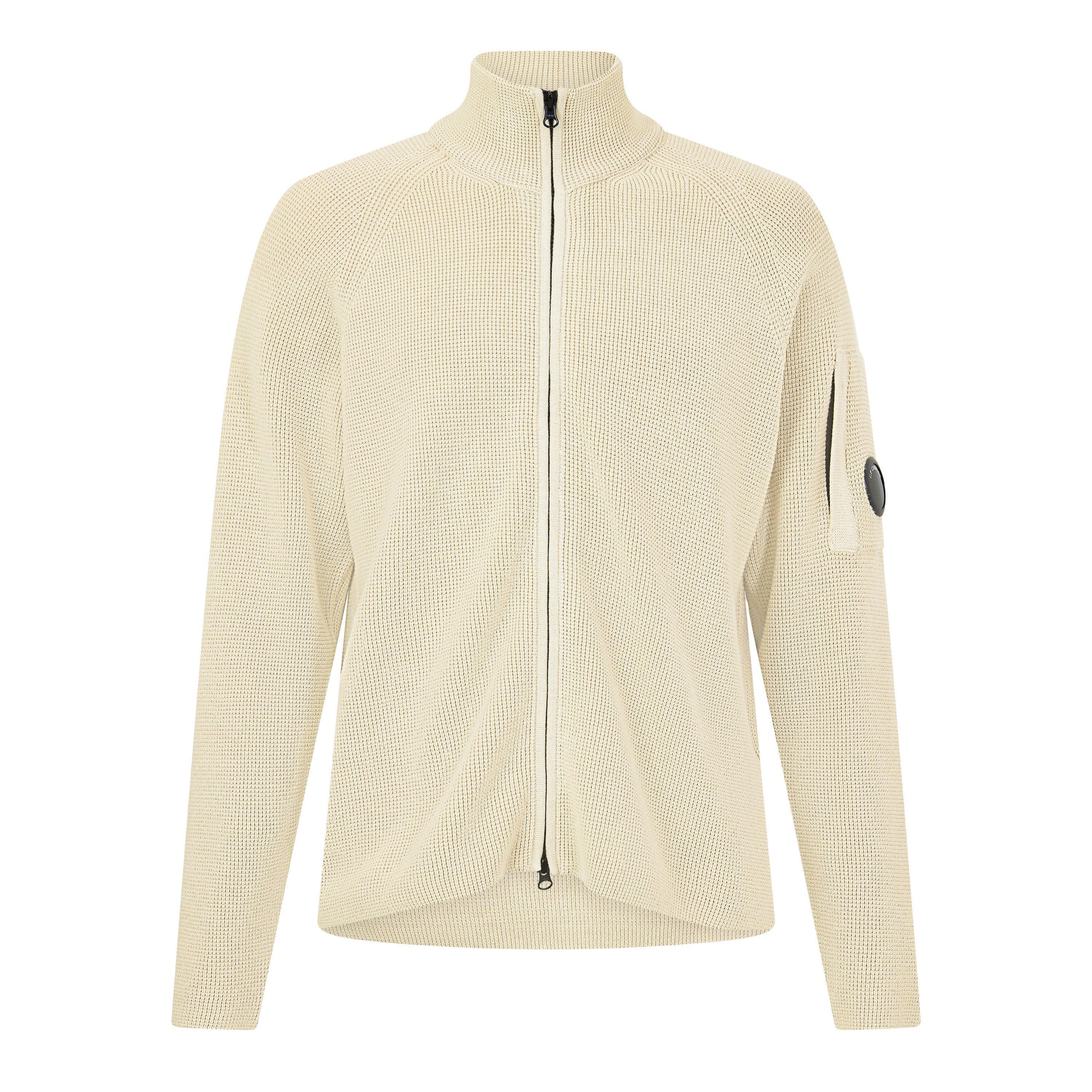 Cp Company Men's Cp Waffle Zip Thru Sn64 - Silver Birc 120 - XL (52)