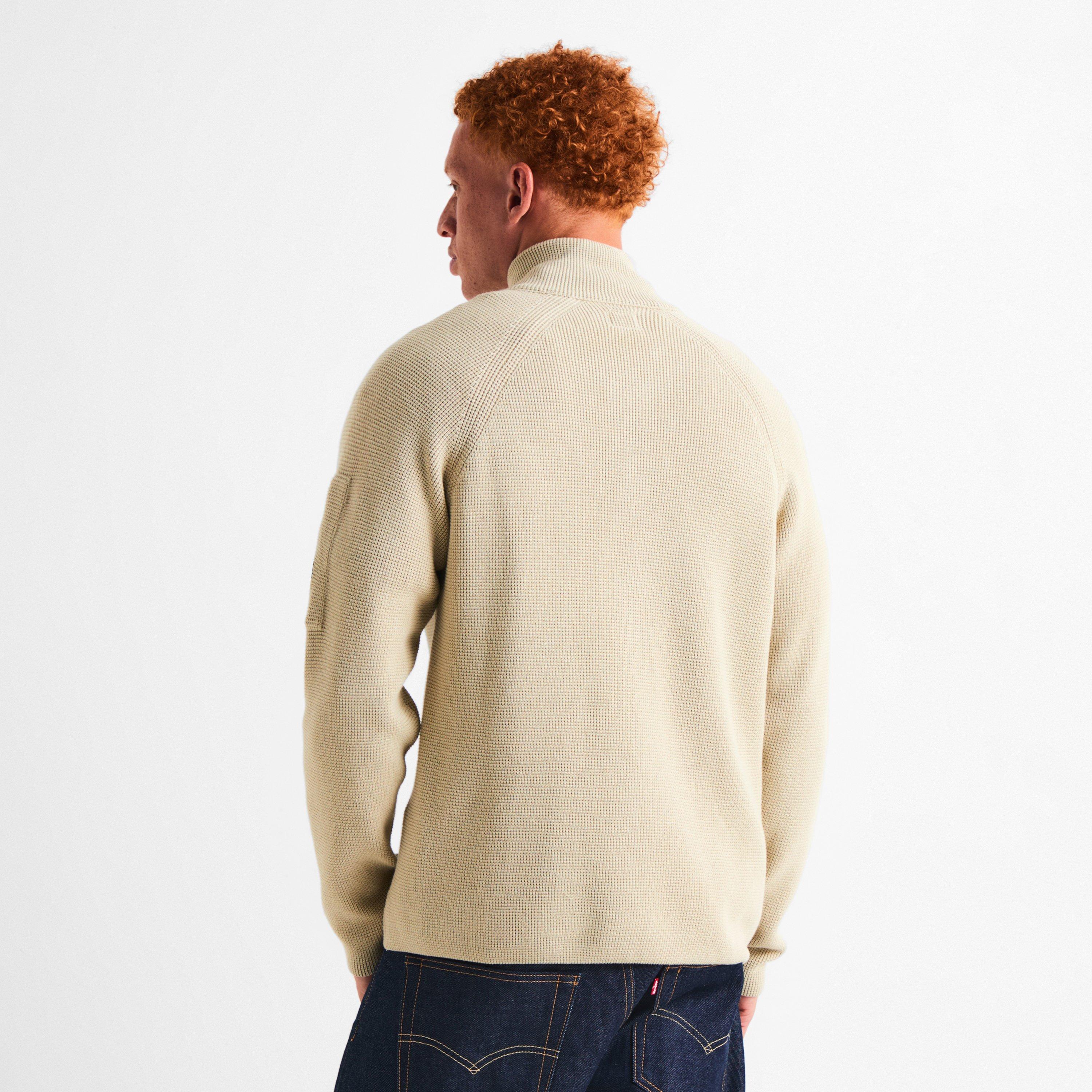 Silver Birc 120 - CP Company - CP Waffle Zip Thru Sn64 - 4