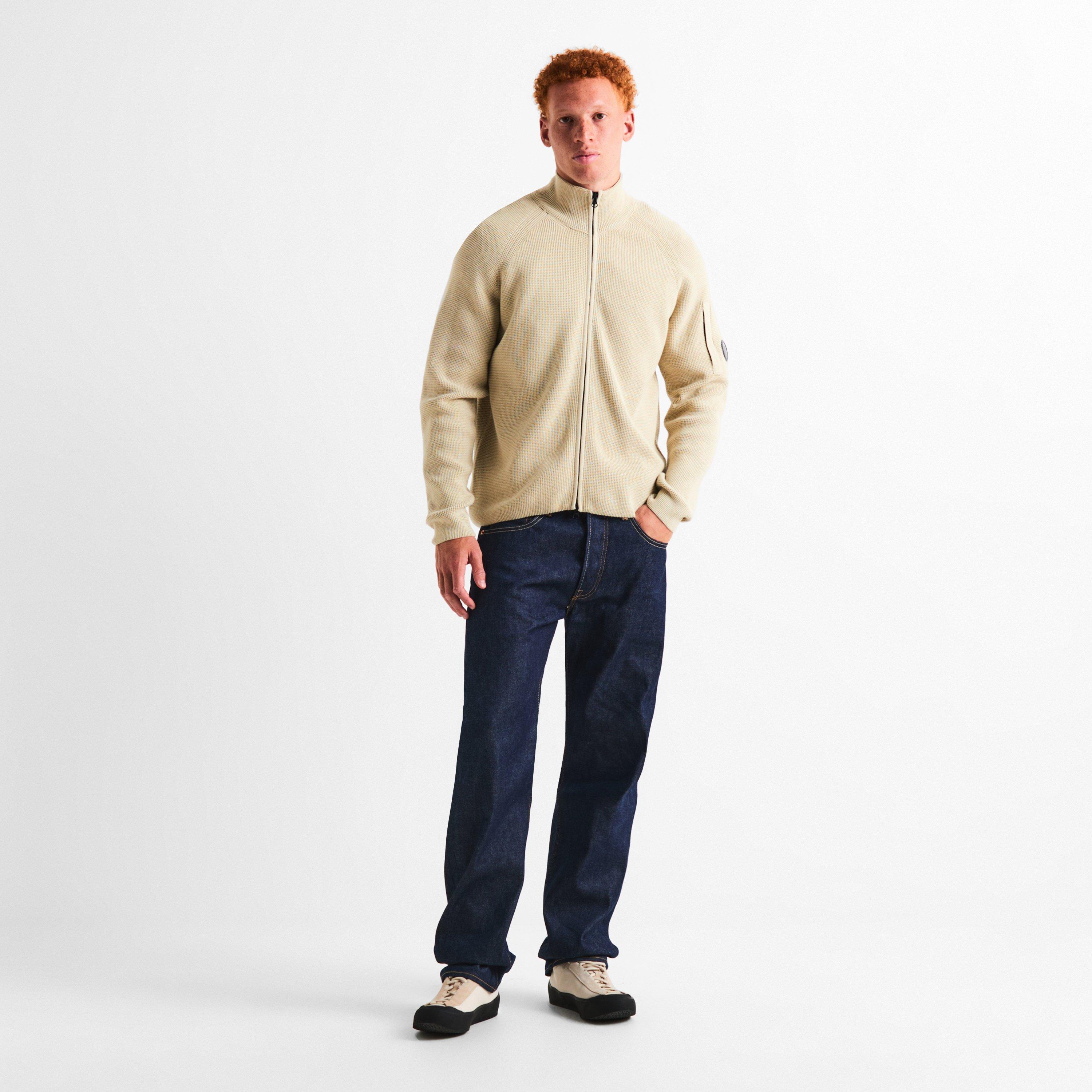 Silver Birc 120 - CP Company - CP Waffle Zip Thru Sn64 - 6