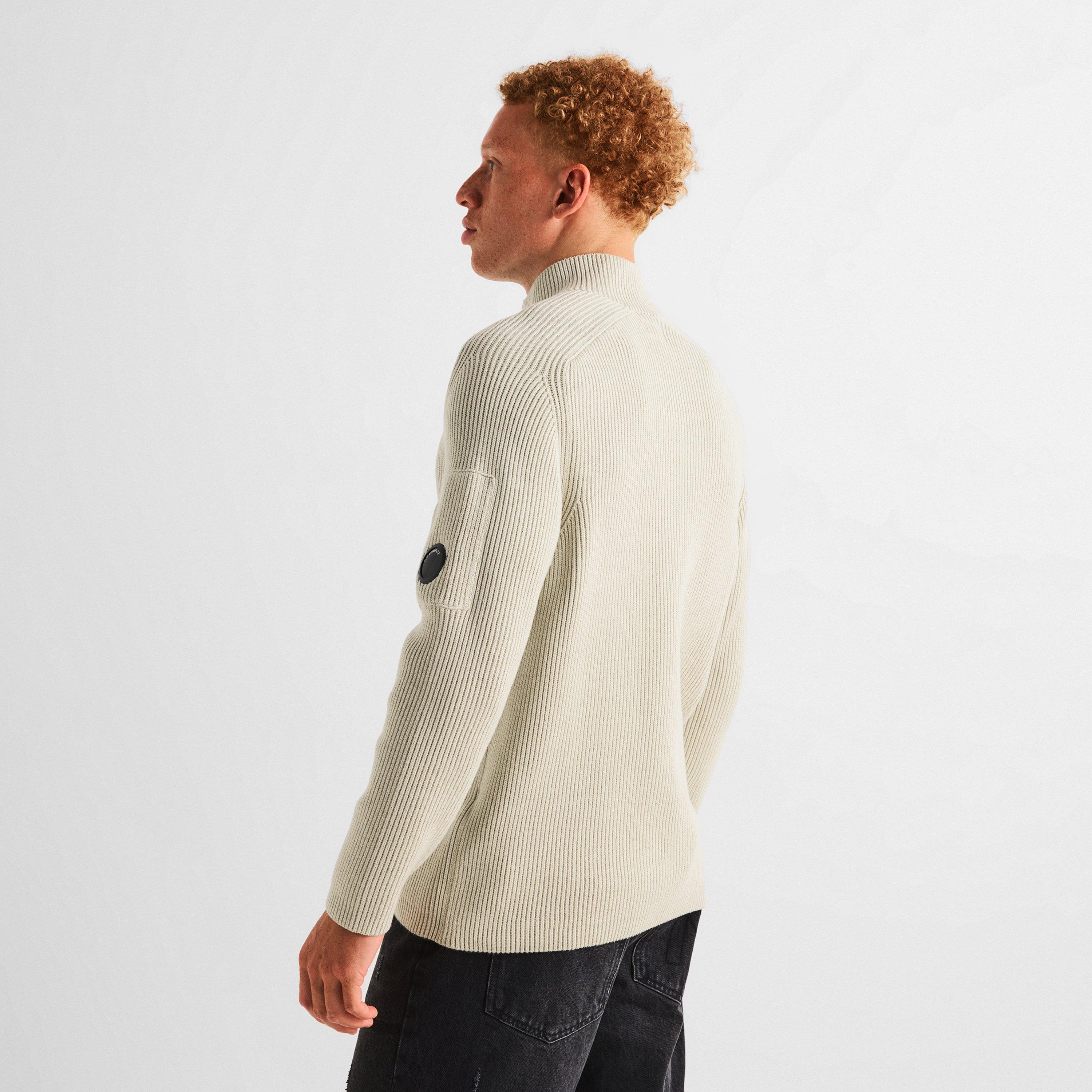 Silver Birc 120 - CP Company - CP Rib Button Knit Sn64 - 4