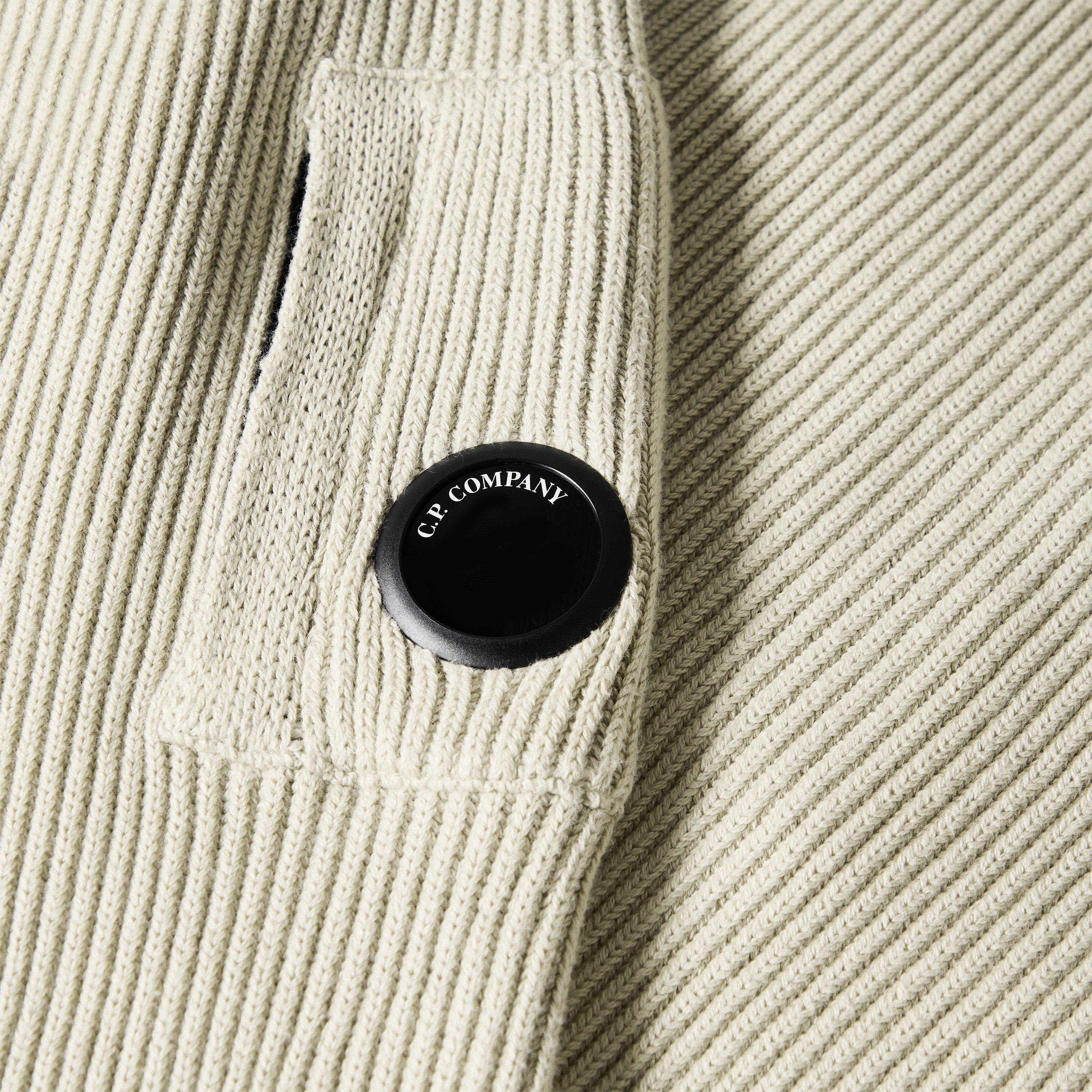 Silver Birc 120 - CP Company - CP Rib Button Knit Sn64 - 3