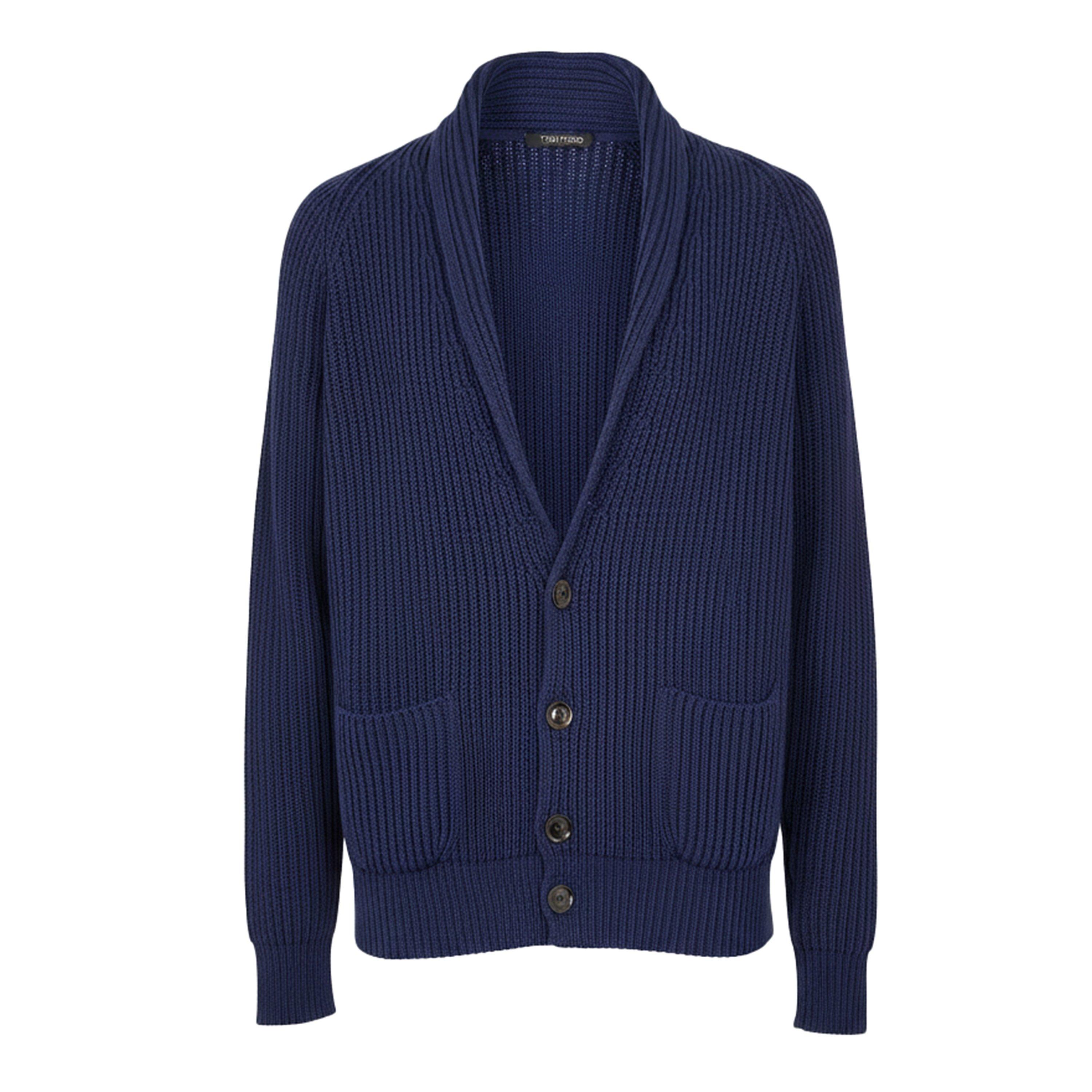 Tom Ford Men's TF Cardigan - Navy Blazer - M
