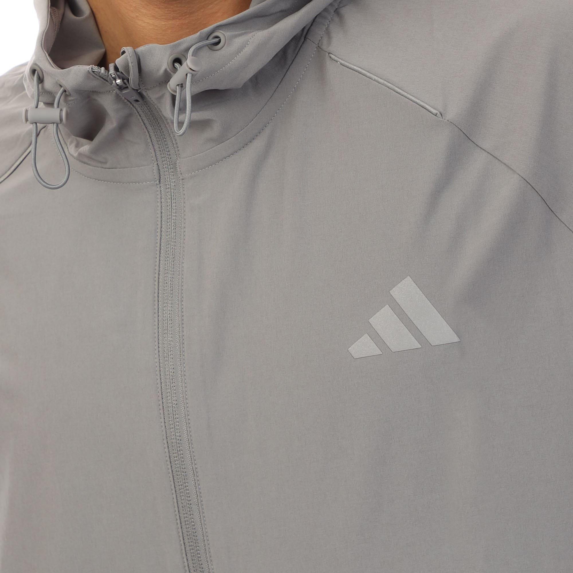 Grey - adidas - Climacool Woven Jacket - 3