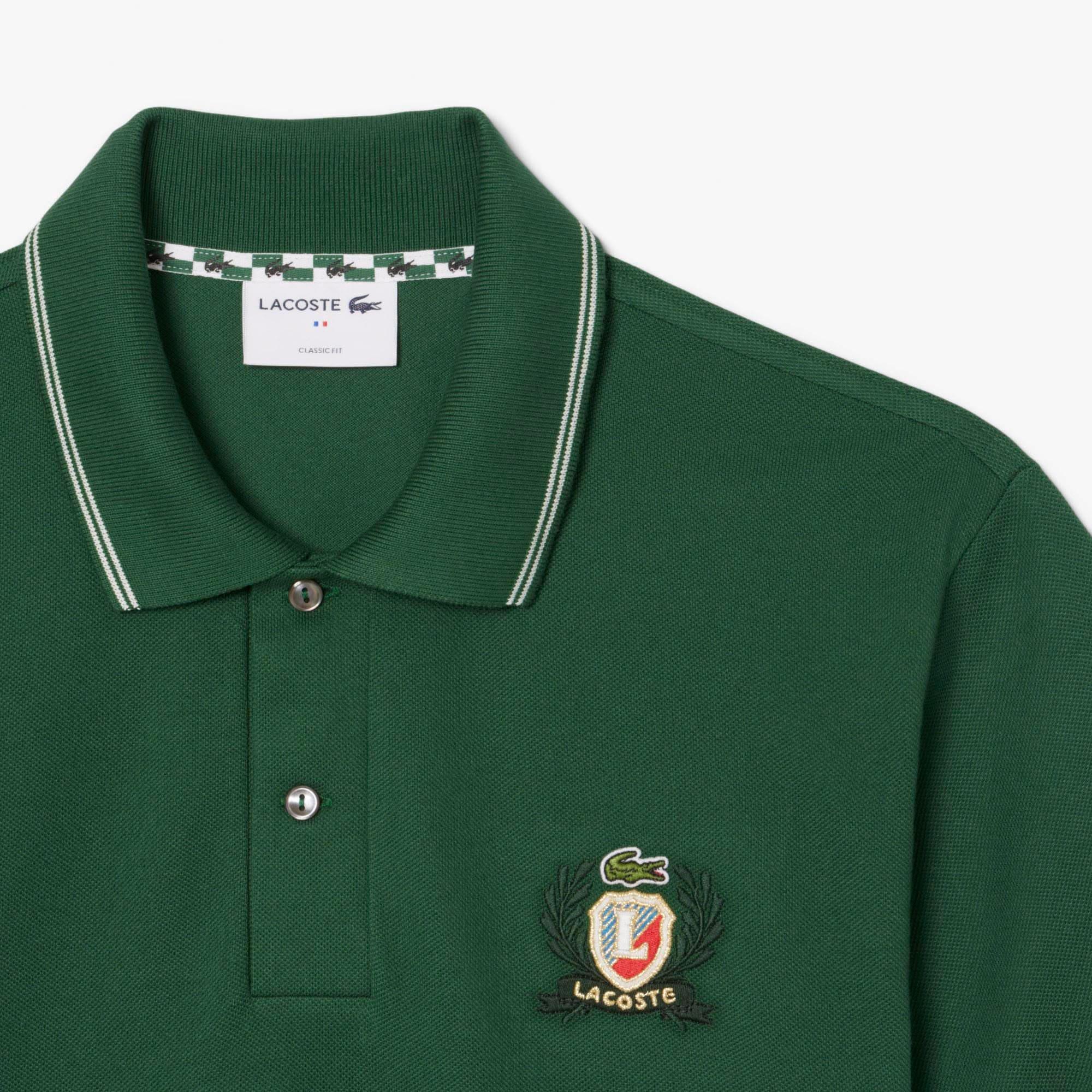 Green - Lacoste - Classic-Fit L.12.12 Embroidered Shield Polo Shirt - 2