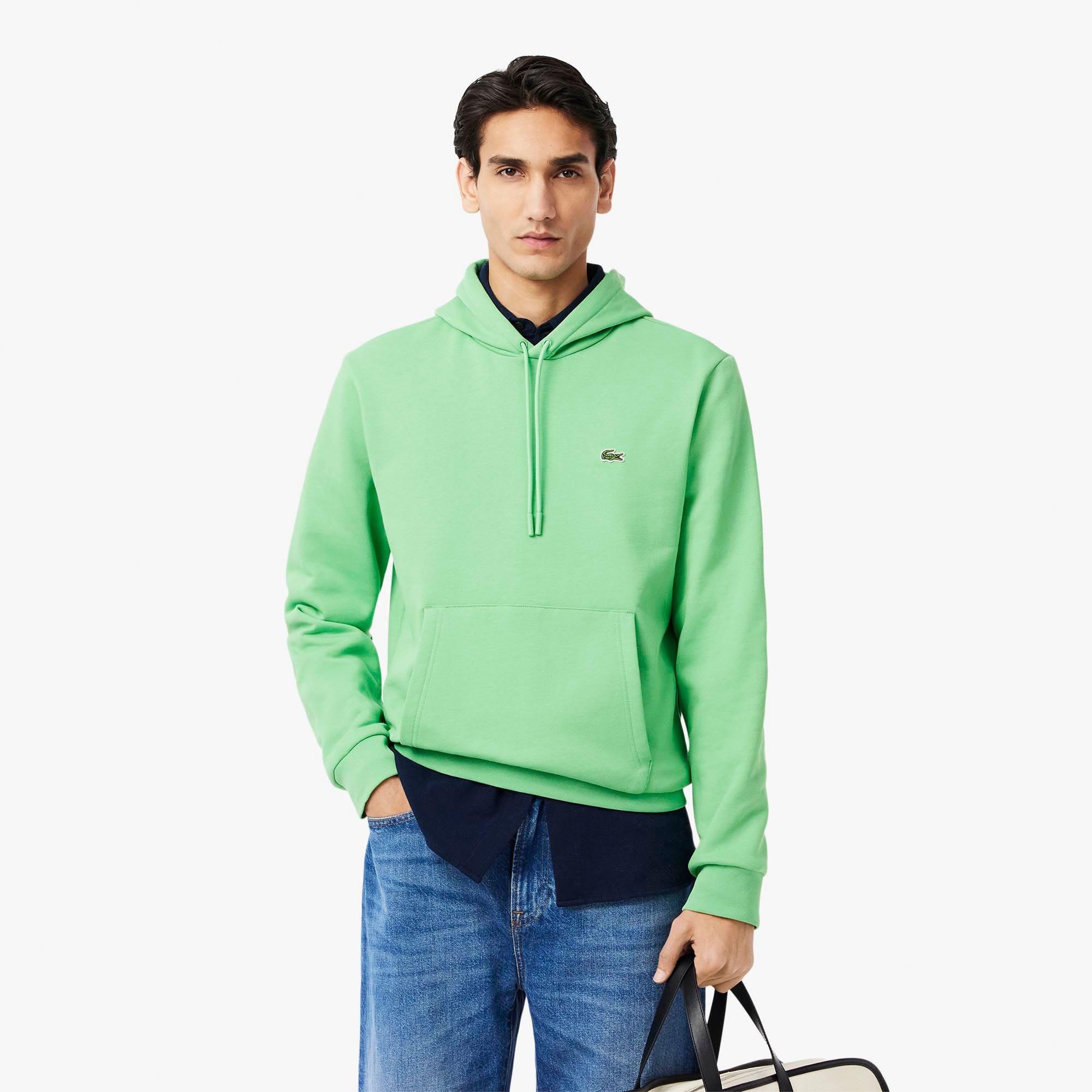 Green - Lacoste - Organic Cotton Fleece Hoodie - 2