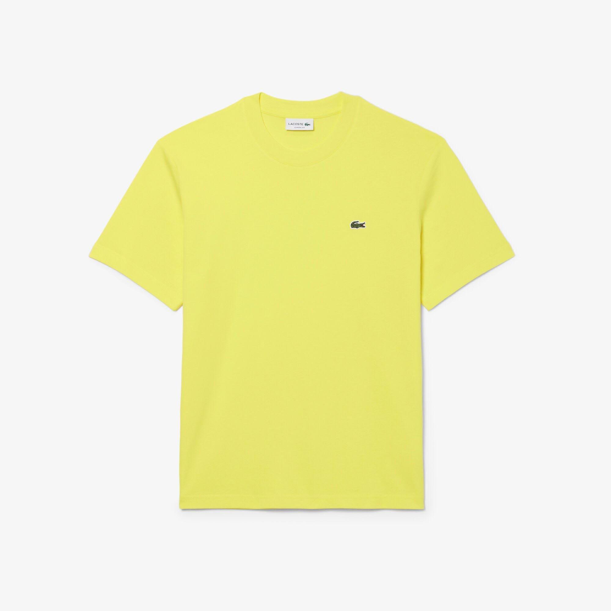 Yellow - Lacoste - Cotton-T-Shirt - 1