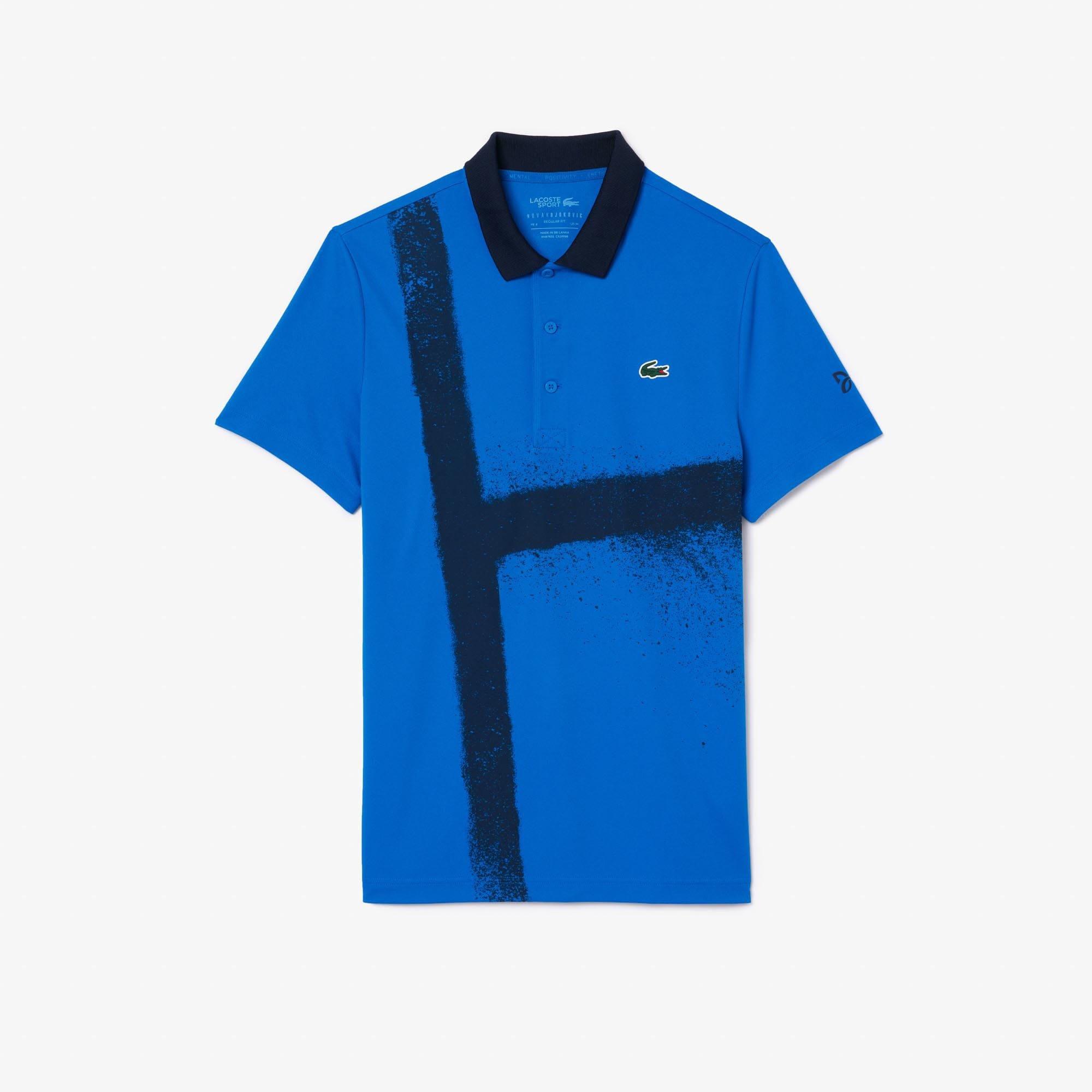 Blue - Lacoste - Novak Djokovic Polo Shirt - 1
