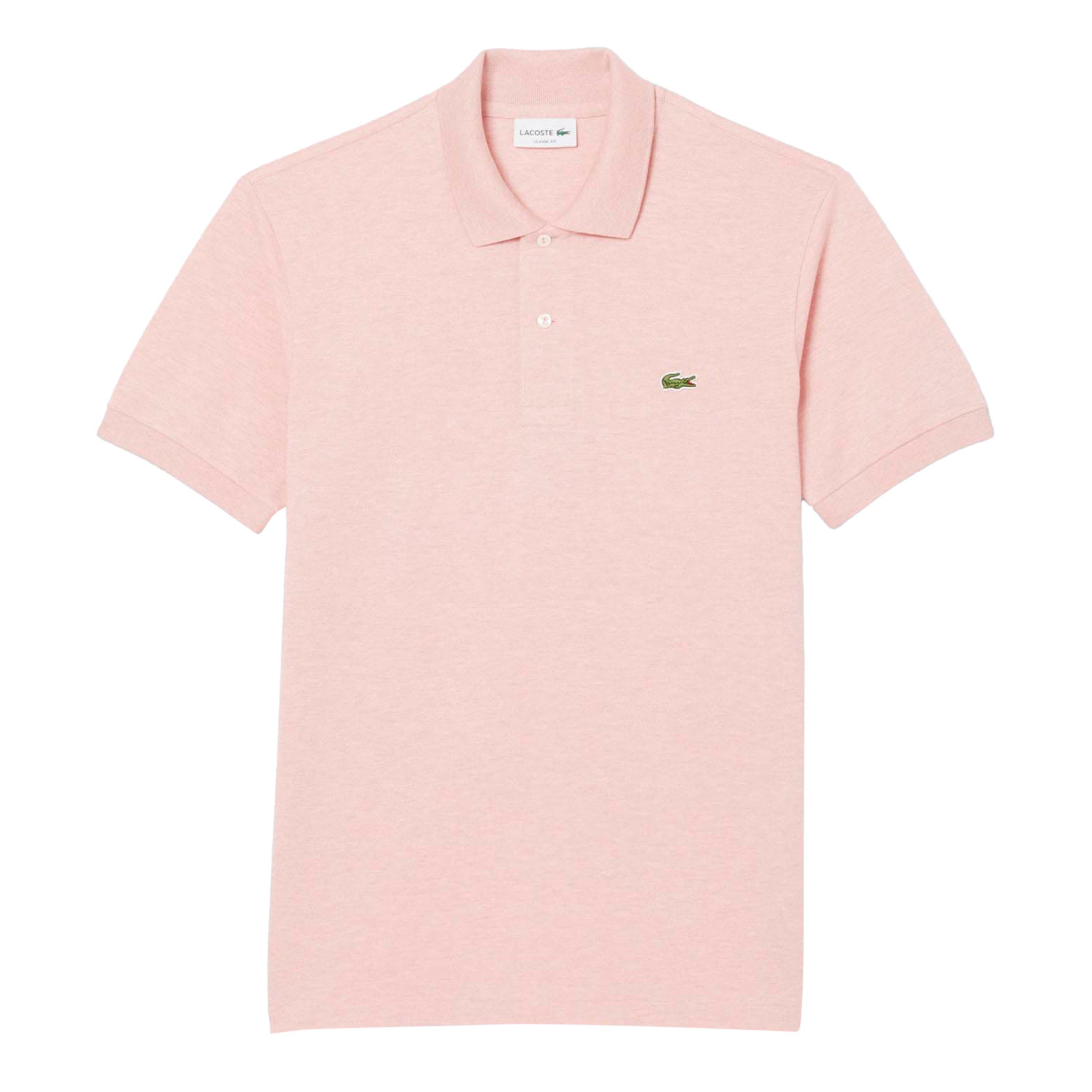Pink - Lacoste - Classic Fit L.12.12 Marl Polo Shirt - 1