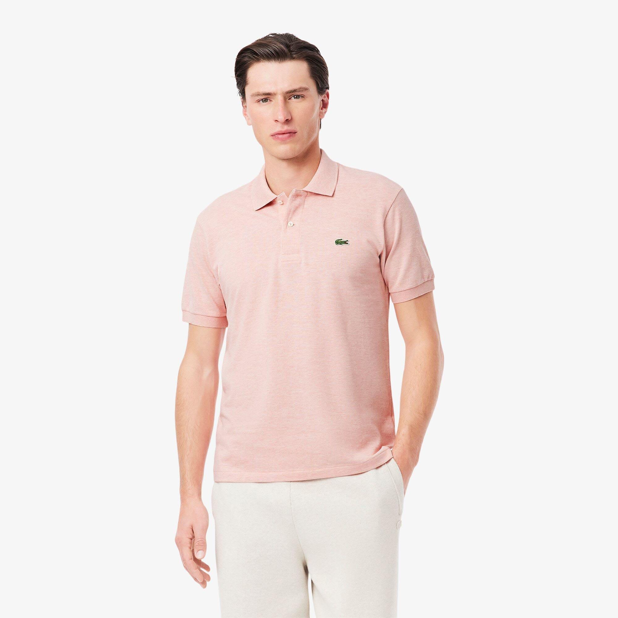 Pink - Lacoste - Classic Fit L.12.12 Marl Polo Shirt - 2